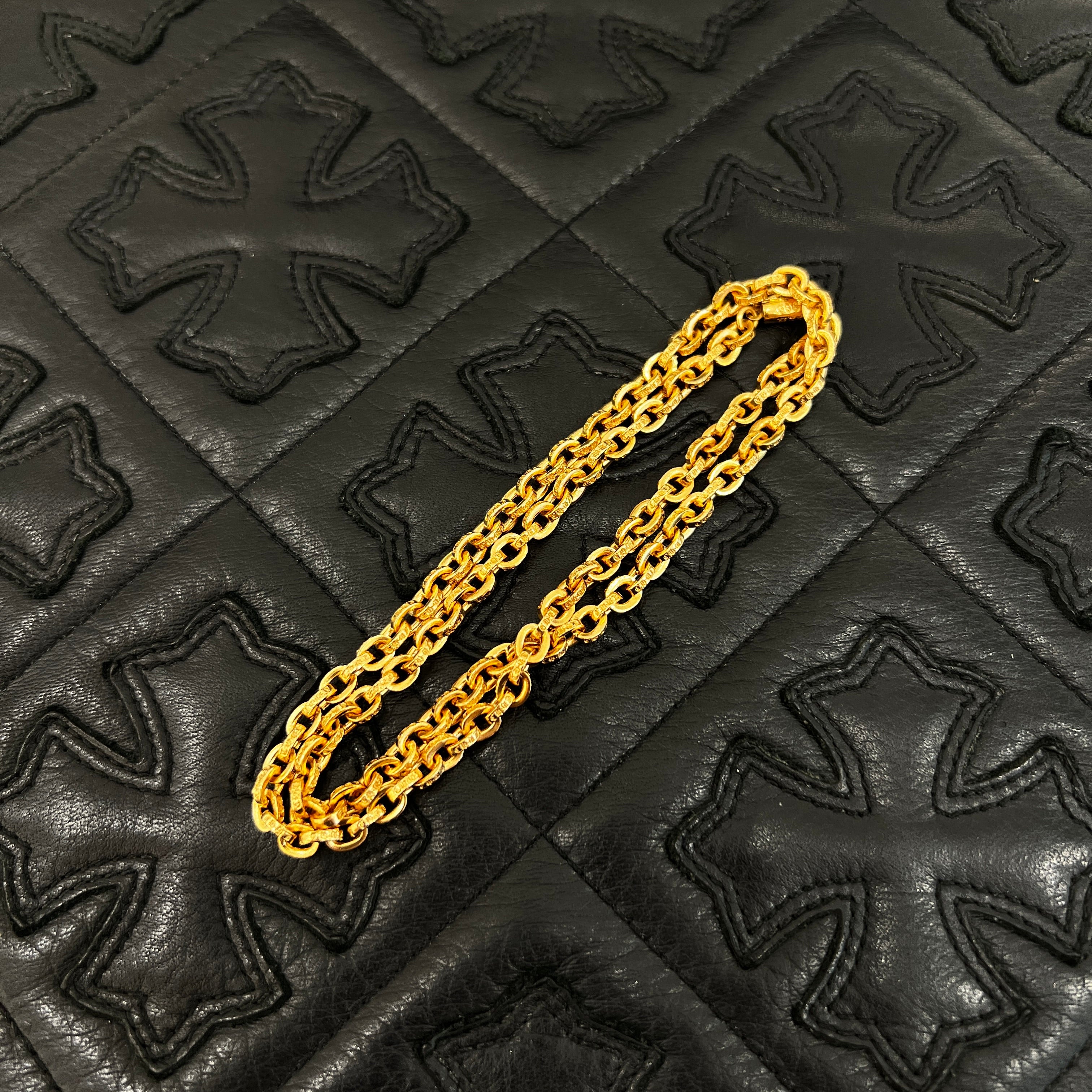 CHROME HEARTS 22K Paper Chain Necklace 20 Inch クロムハーツ 22K ペーパーチェーン ネックレス 20インチ