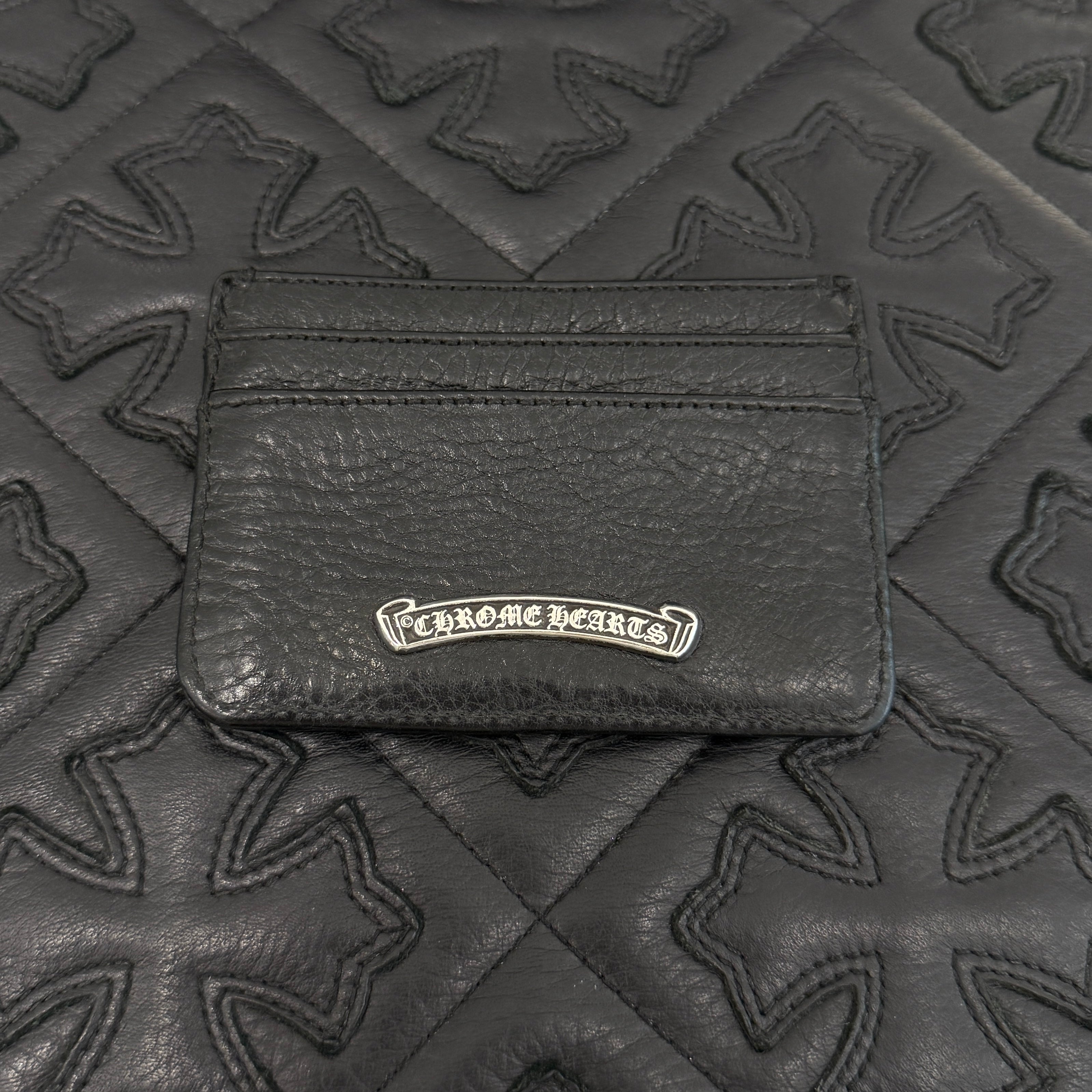 CHROME HEARTS Scroll Double Side Leather Card Case クロムハーツ スクロール ダブルサイド レザーカードケース