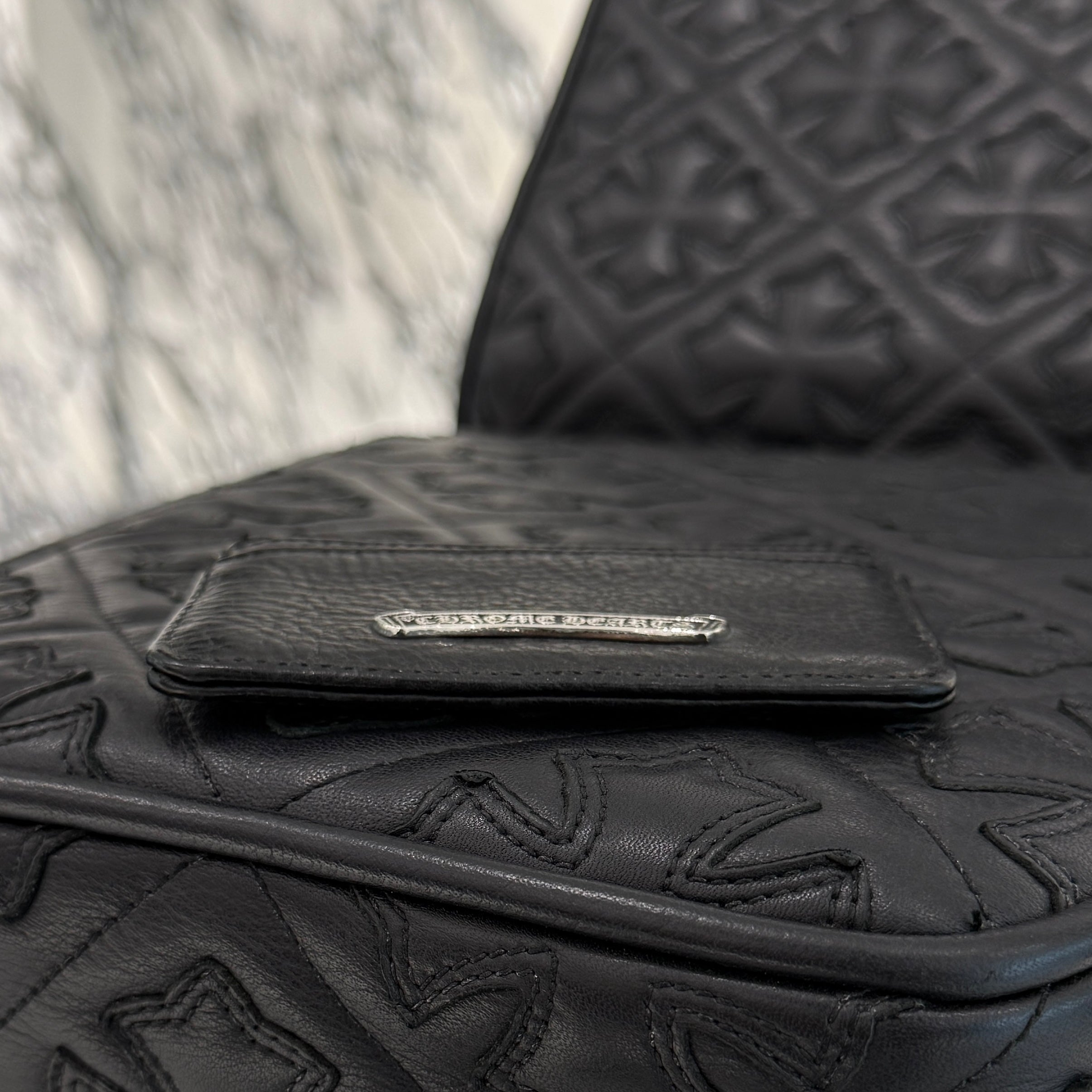 CHROME HEARTS Scroll Double Side Leather Card Case クロムハーツ スクロール ダブルサイド レザーカードケース