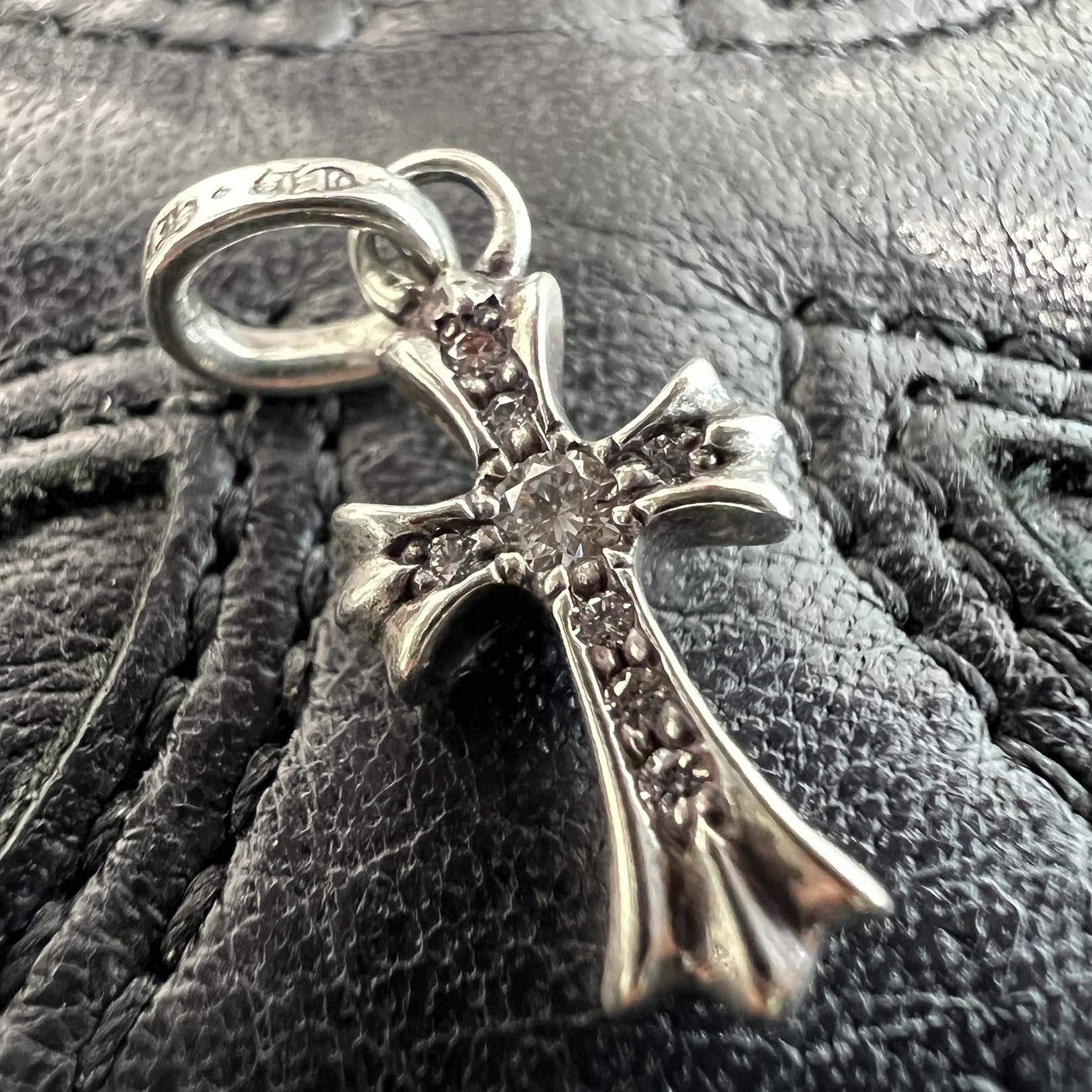 CHROME HEARTS Baby Fat Cross Pave Diamond Pendant Top クロムハーツ ベビーファット クロス パヴェダイヤモンド ペンダントトップ