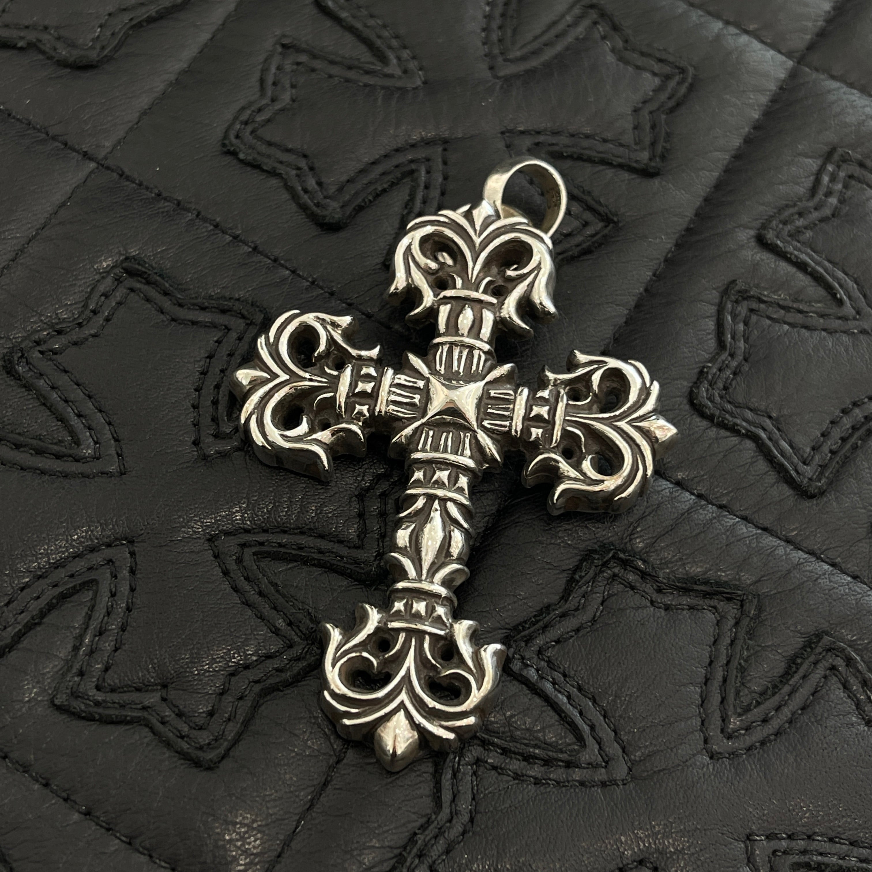 CHROME HEARTS Extra Larger Filigree Cross Shilver Pendent Top クロムハーツ エクストララージ フィリグリークロス シルバー ペンダントトップ