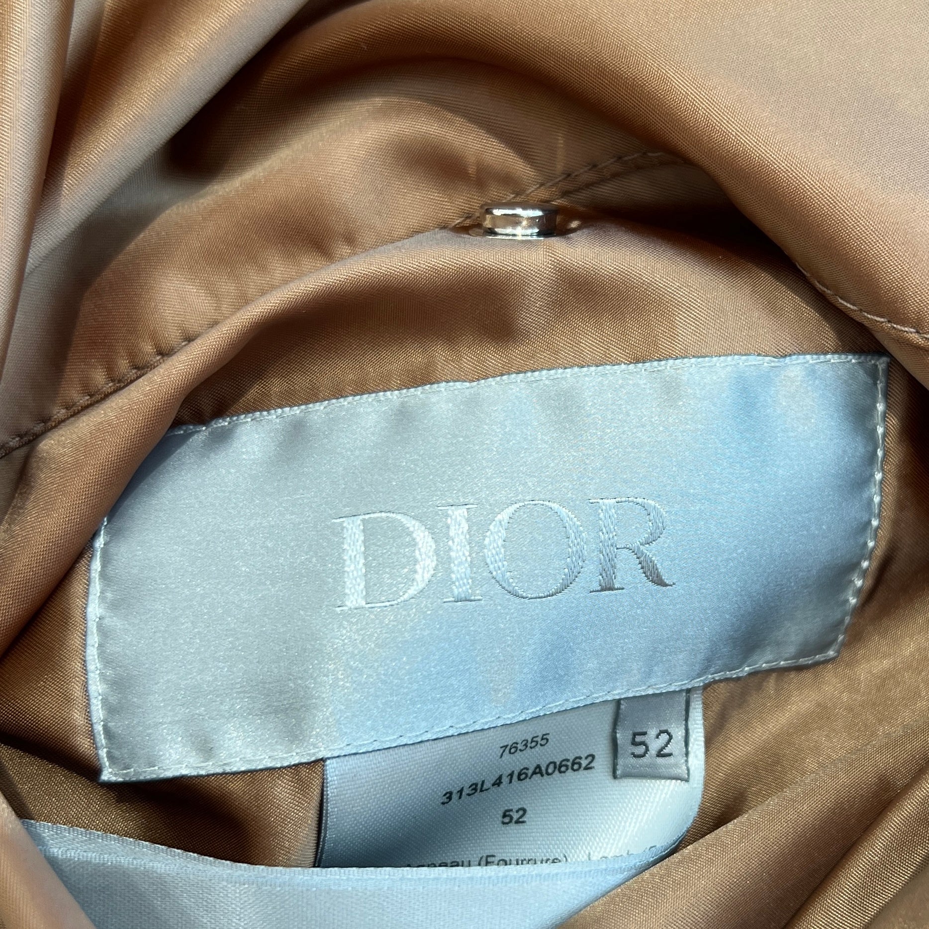 DIOR 2023AW Dior HOMME Layered Reversible Shearling Bomber Jacket 313L416A0662 Size 52 ディオール ディオールオム レイヤード リバーシブル シェアーリング ボンバージャケット サイズ52
