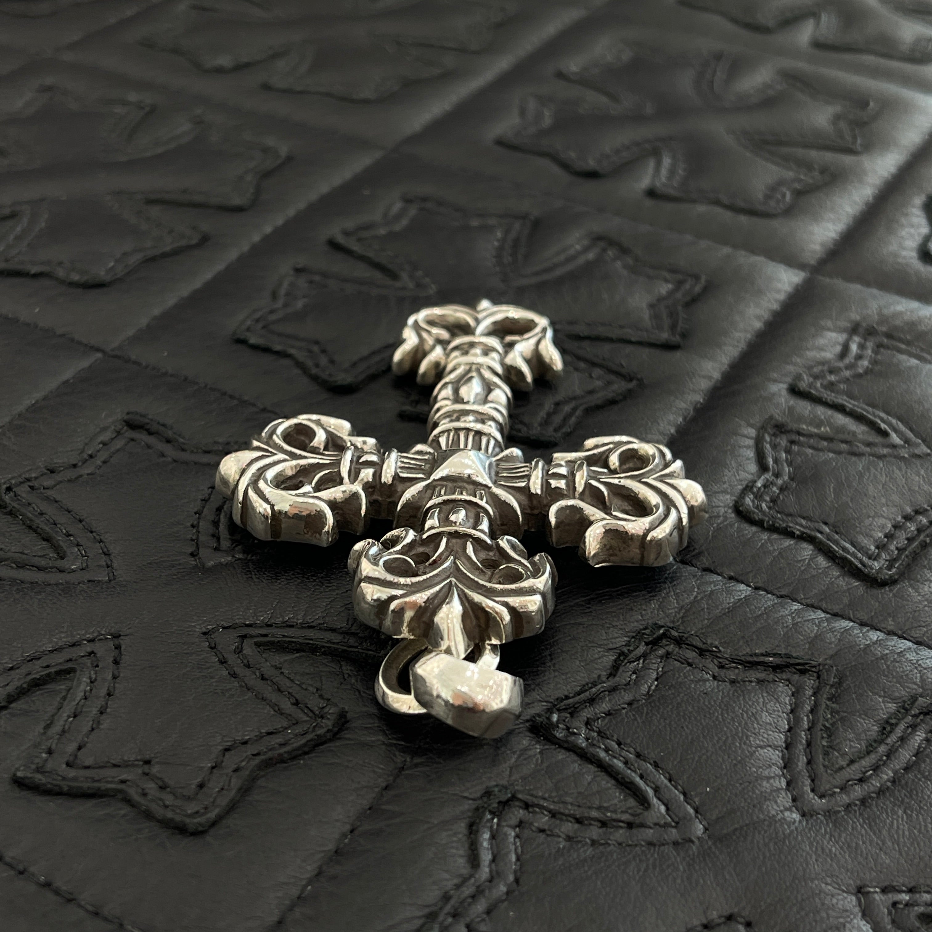 CHROME HEARTS Extra Larger Filigree Cross Shilver Pendent Top クロムハーツ エクストララージ フィリグリークロス シルバー ペンダントトップ