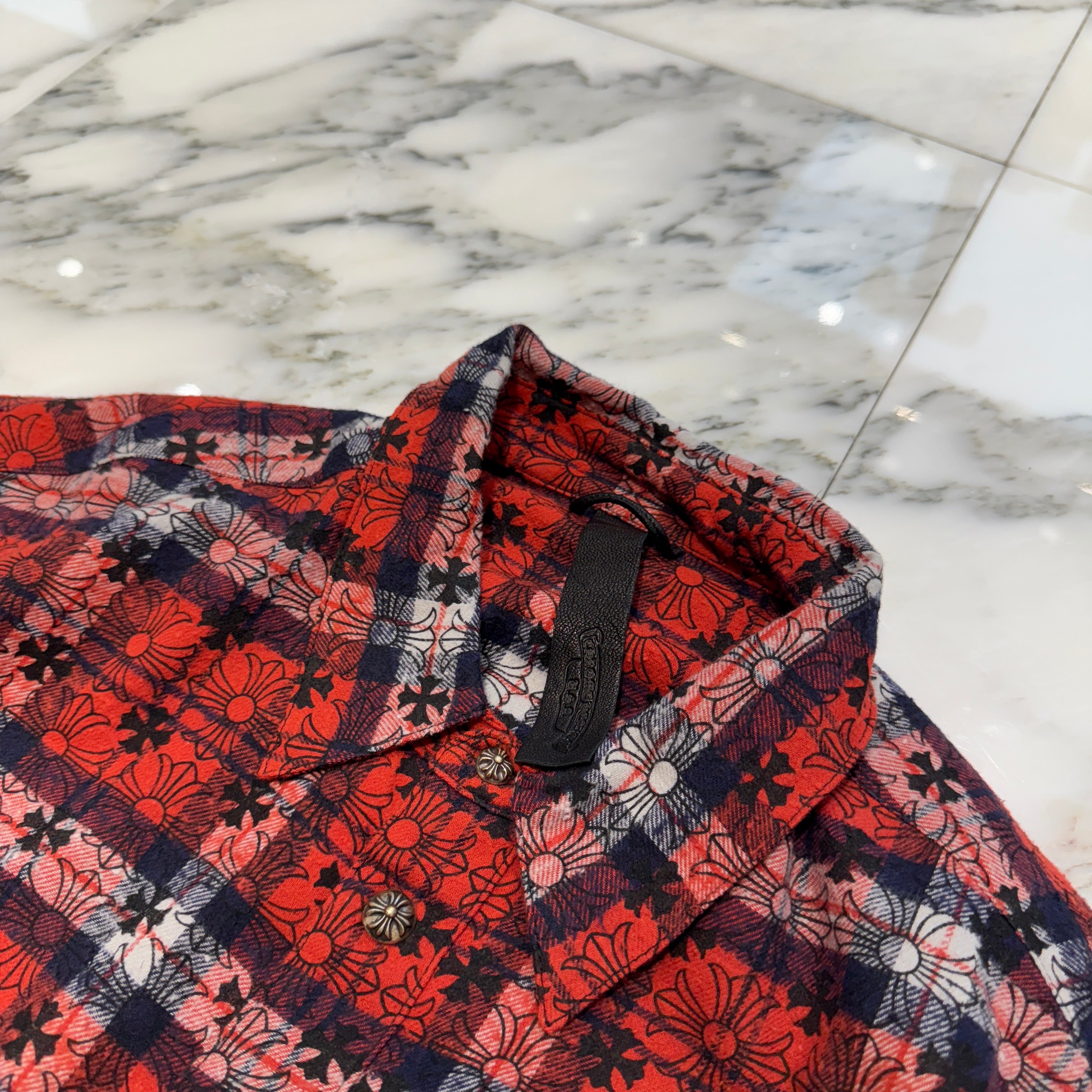 CHROME HEARTS Loose Ends Check Shirt Size XL クロムハーツ ルーズエンド チェックシャツ サイズXL