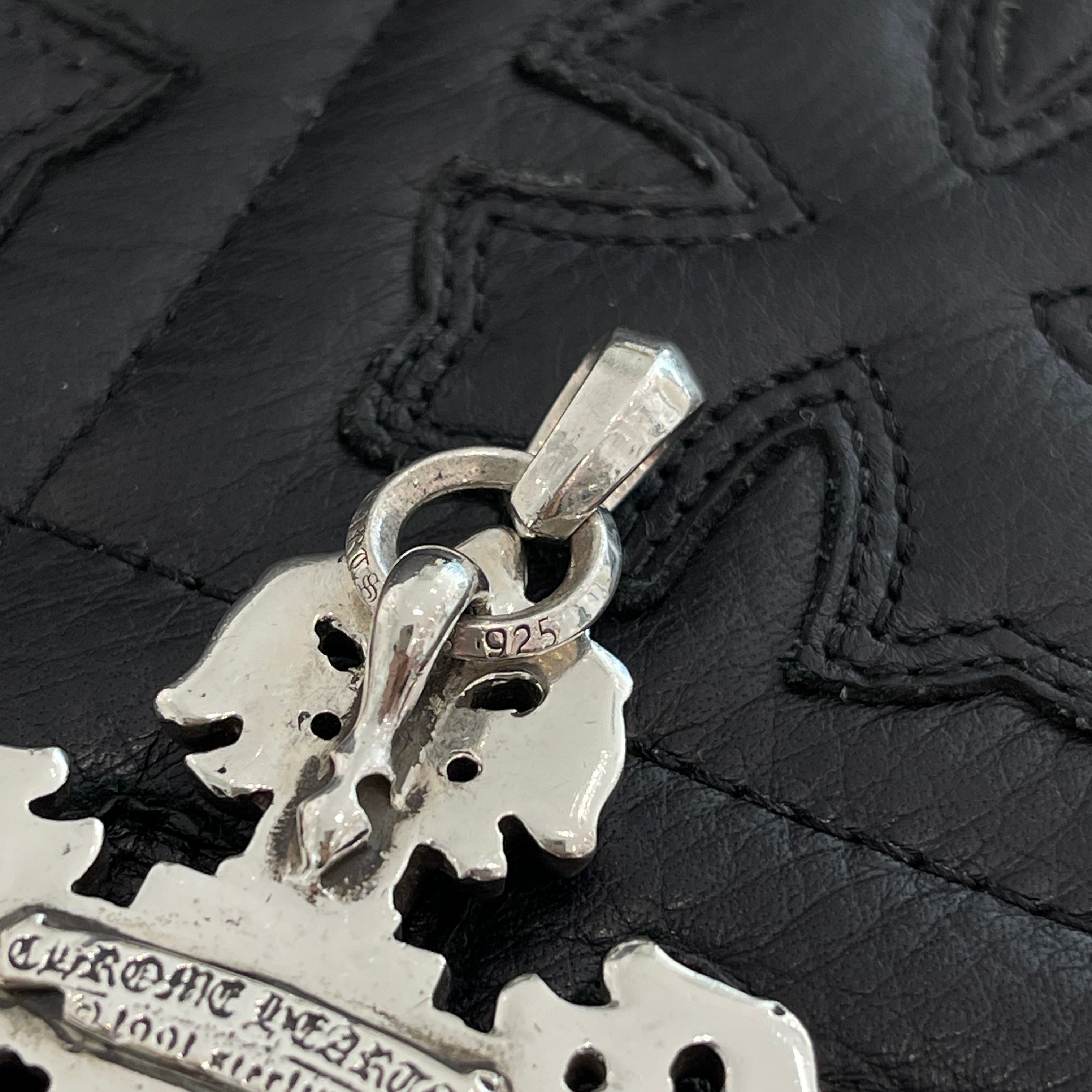 CHROME HEARTS Extra Larger Filigree Cross Shilver Pendent Top