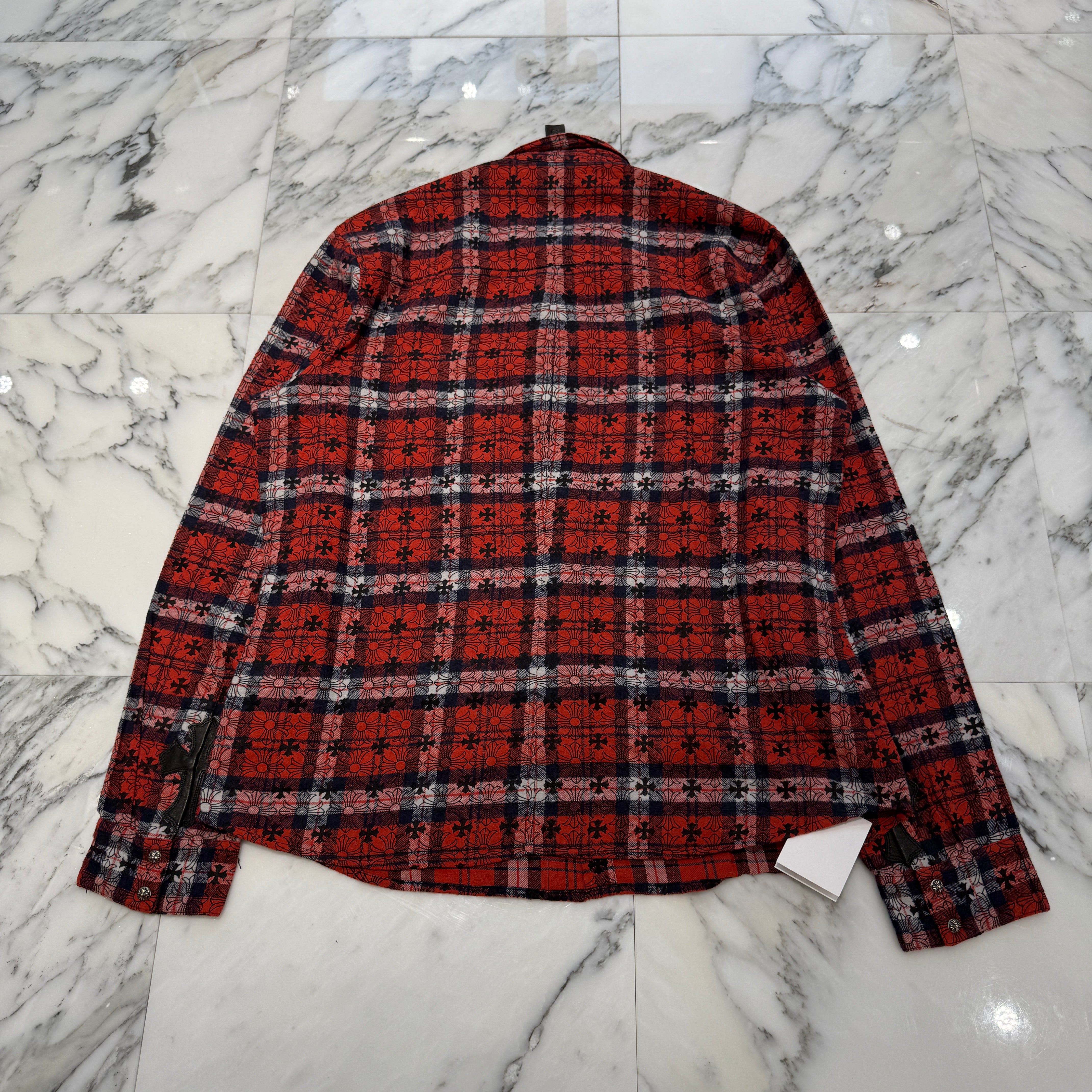 CHROME HEARTS Loose Ends Check Shirt Size XL クロムハーツ ルーズエンド チェックシャツ サイズXL