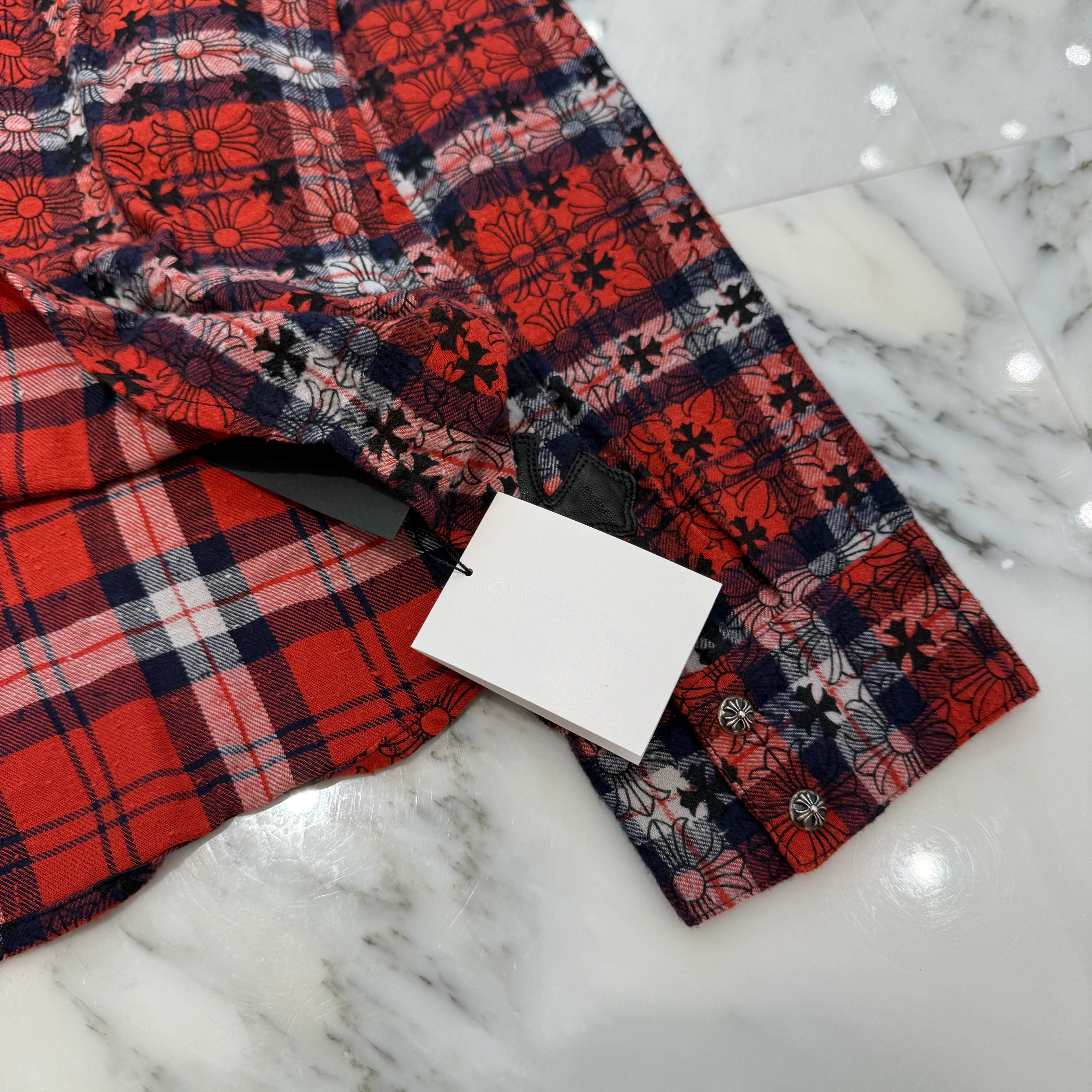 CHROME HEARTS Loose Ends Check Shirt Size XL クロムハーツ ルーズエンド チェックシャツ サイズXL