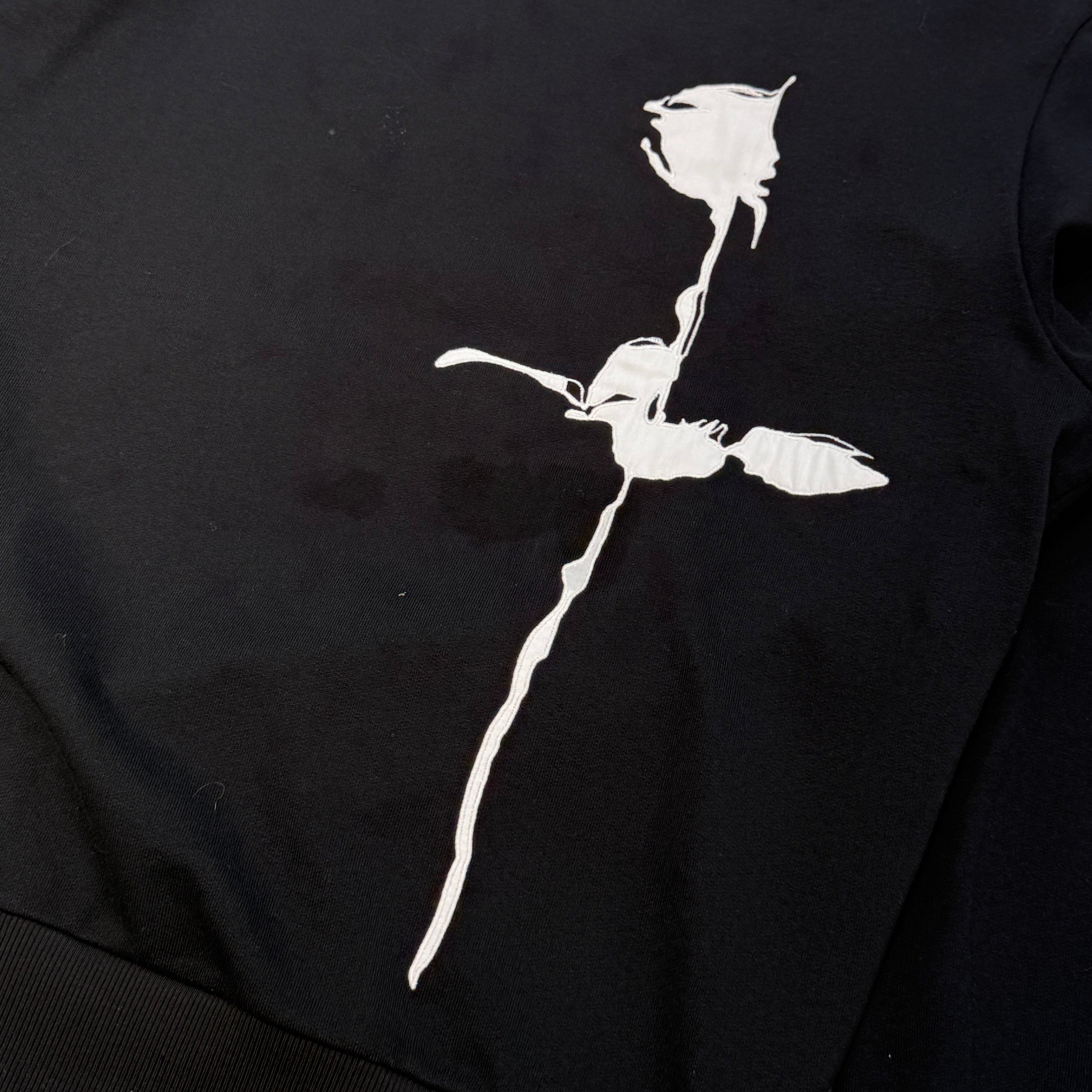 PRADA 2023SS Flower Patch Crew Neck Sweat Shirt UJL99A S232 140Y Size XXS プラダ フラワーパッチ クルーネック スウェットシャツ サイズXXS