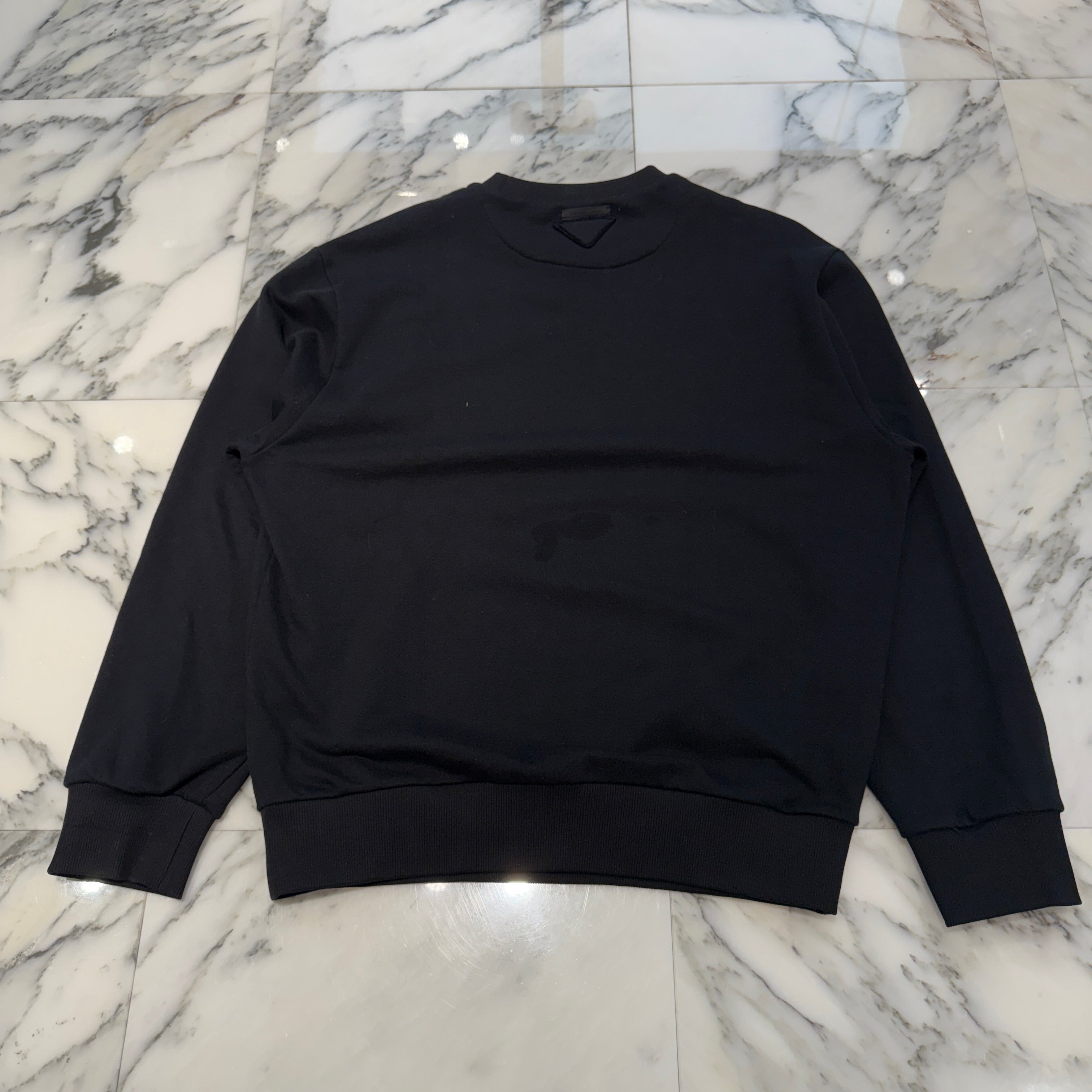 PRADA 2023SS Flower Patch Crew Neck Sweat Shirt UJL99A S232 140Y Size XXS プラダ フラワーパッチ クルーネック スウェットシャツ サイズXXS