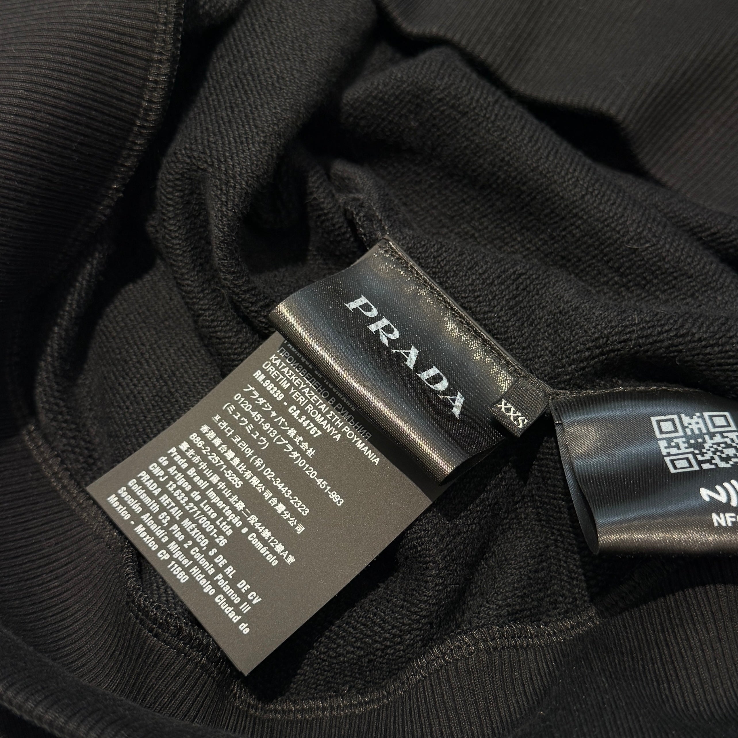 PRADA 2023SS Flower Patch Crew Neck Sweat Shirt UJL99A S232 140Y Size XXS プラダ フラワーパッチ クルーネック スウェットシャツ サイズXXS