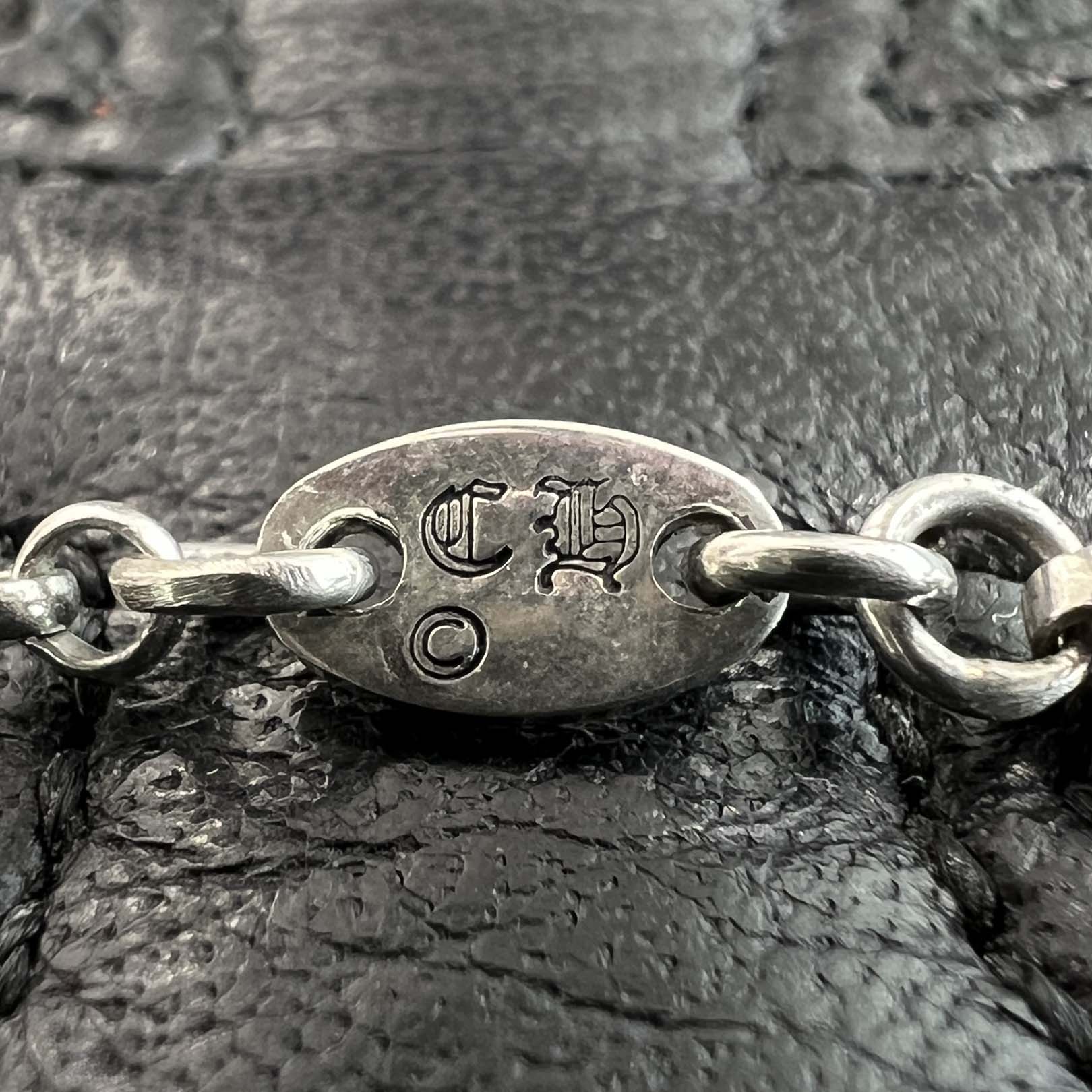 CHROME HEARTS Safety Pin Pendant Top 1 Diamond Roll Chain Necklace Size 18 Inch クロムハーツ セーフティピン 1ダイヤモンド ペンダントトップ ロールチェーン ネックレス サイズ18インチ
