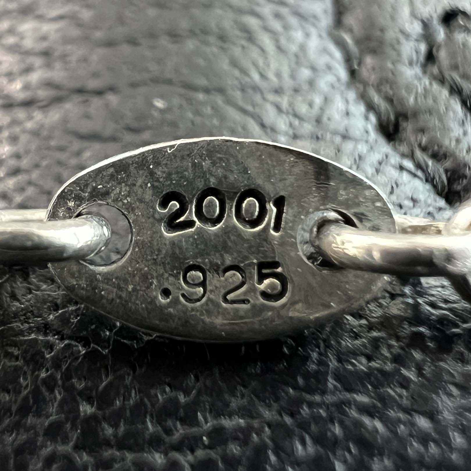 CHROME HEARTS Safety Pin Pendant Top 1 Diamond Roll Chain Necklace Size 18 Inch クロムハーツ セーフティピン 1ダイヤモンド ペンダントトップ ロールチェーン ネックレス サイズ18インチ