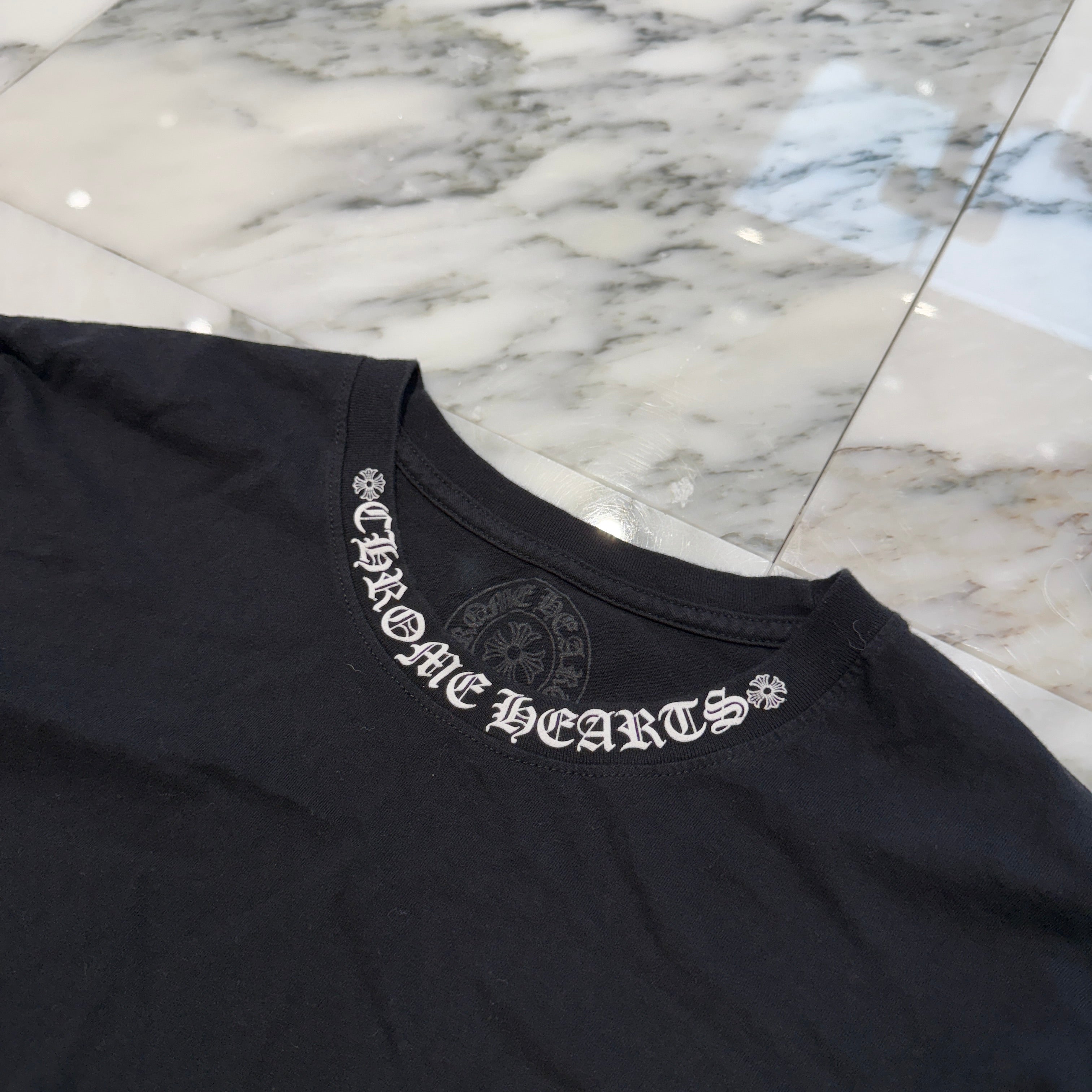 CHROME HEARTS Neck Logo Long Sleeve Tee Size XL クロムハーツ ネックロゴ ロングスリーブ Tシャツ サイズXL