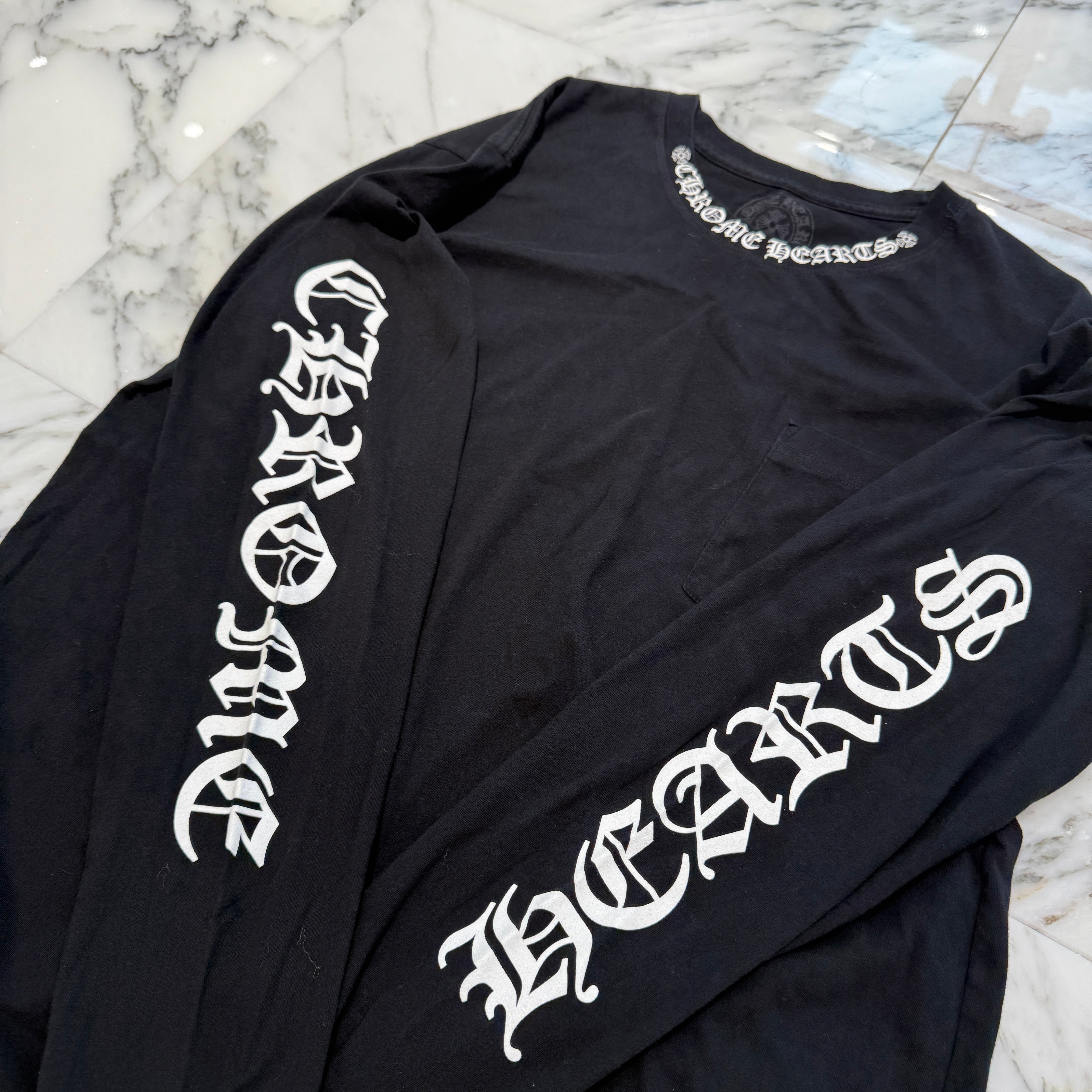 CHROME HEARTS Neck Logo Long Sleeve Tee Size XL クロムハーツ ネックロゴ ロングスリーブ Tシャツ サイズXL
