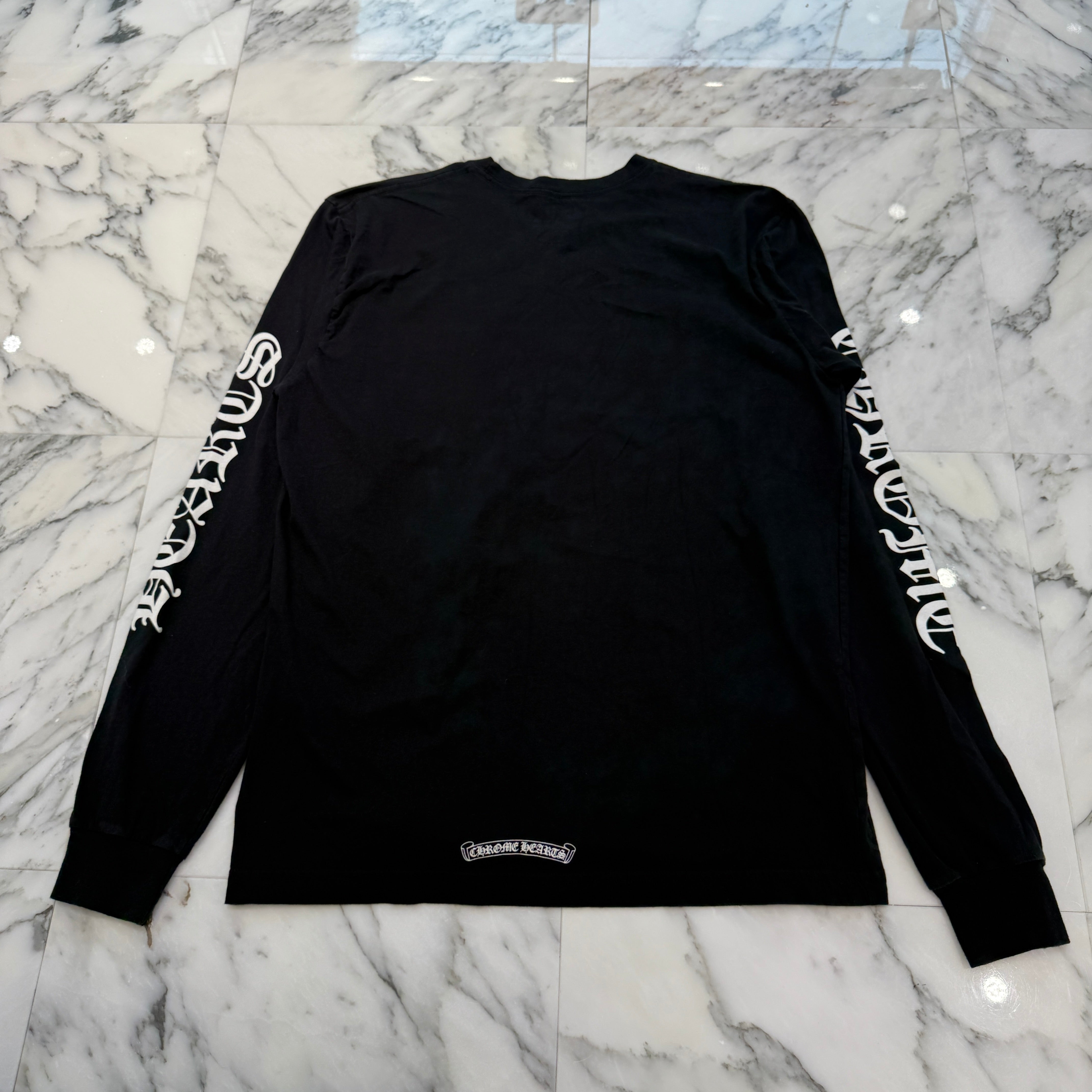 CHROME HEARTS Neck Logo Long Sleeve Tee Size XL クロムハーツ ネックロゴ ロングスリーブ Tシャツ サイズXL