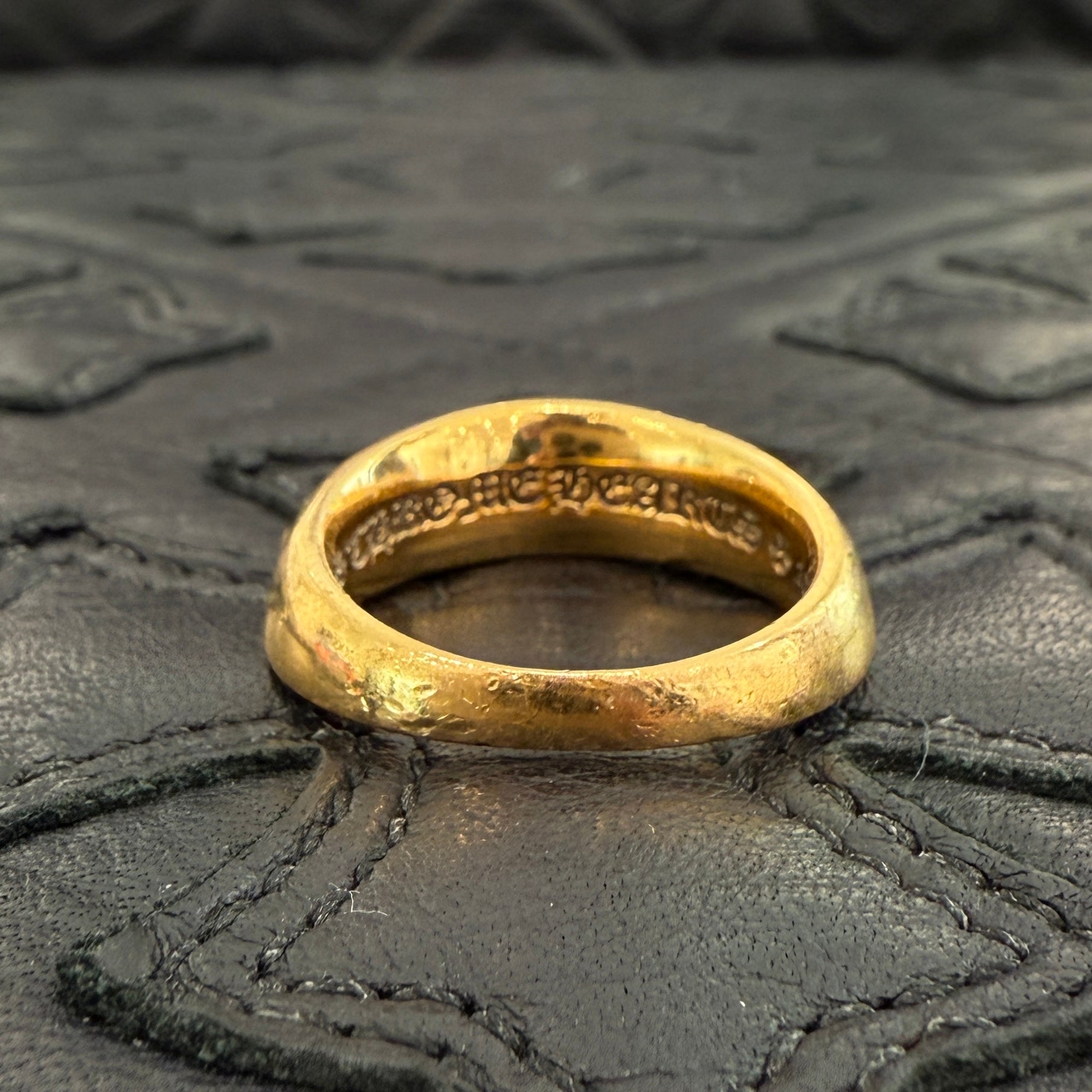 CHROME HEARTS 22K Half Classic Keeper Ring Size 19号 クロムハーツ 22K ハーフ クラッシックキーパーリング サイズ19号