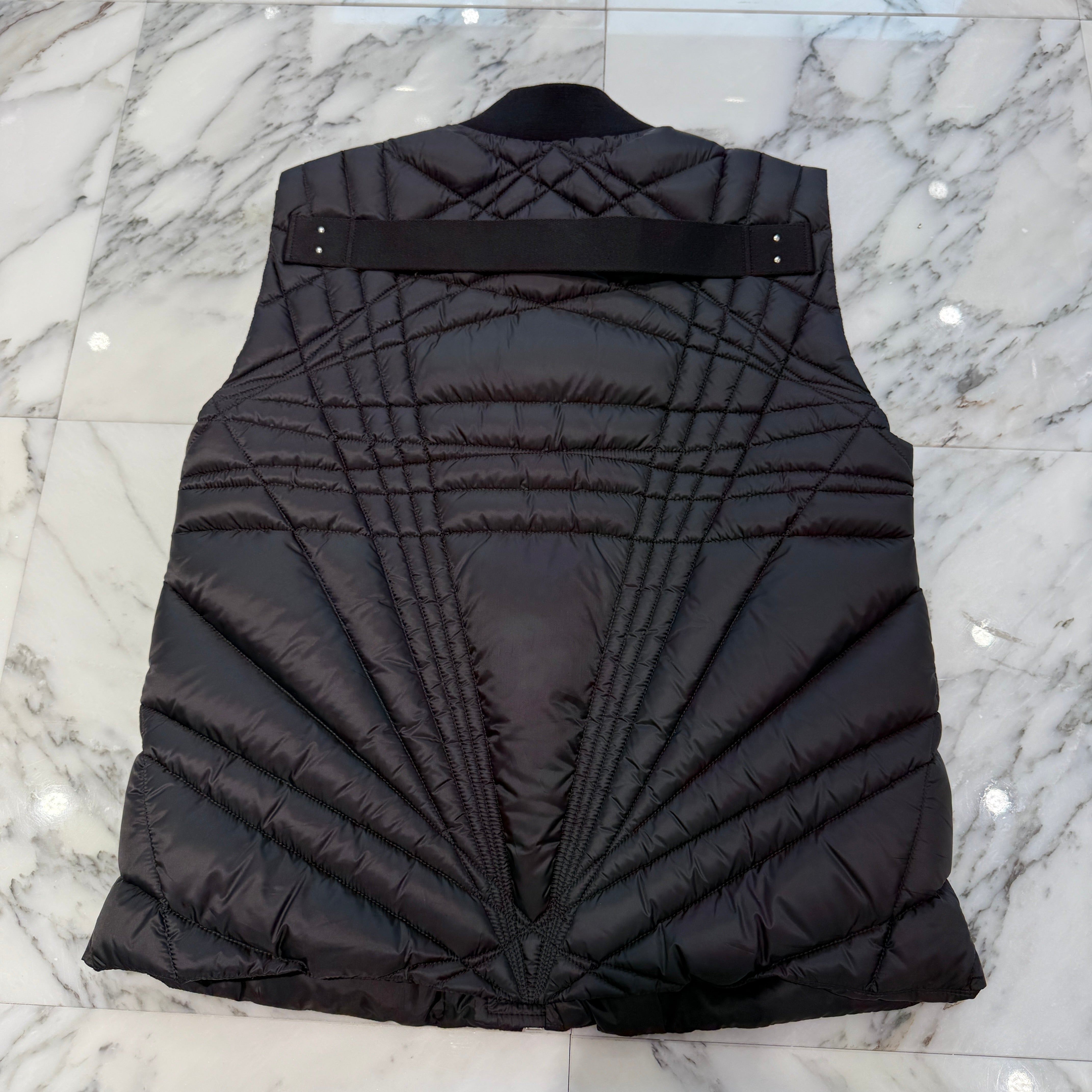 MONCLER × Rick Owens 2024AW MEGAPENTA Flight Down Vest J209N1A00003 M4424 Size 2 モンクレール×リックオウェンス メガペンタ フライト ダウンベスト サイズ2