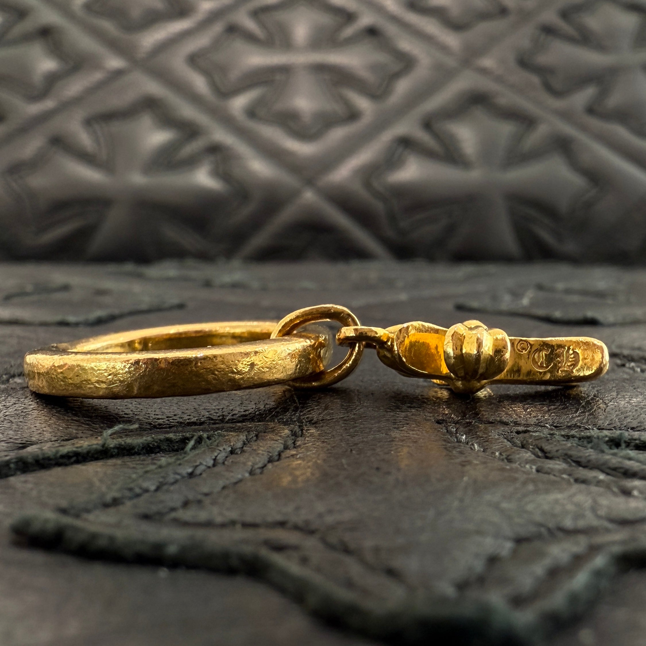 クロムハーツ NTFL W BABY FAT ベイビーファットリング CHROME HEARTS 22K Baby Fat NTFL Ring Size 11号 クロムハーツ 22K