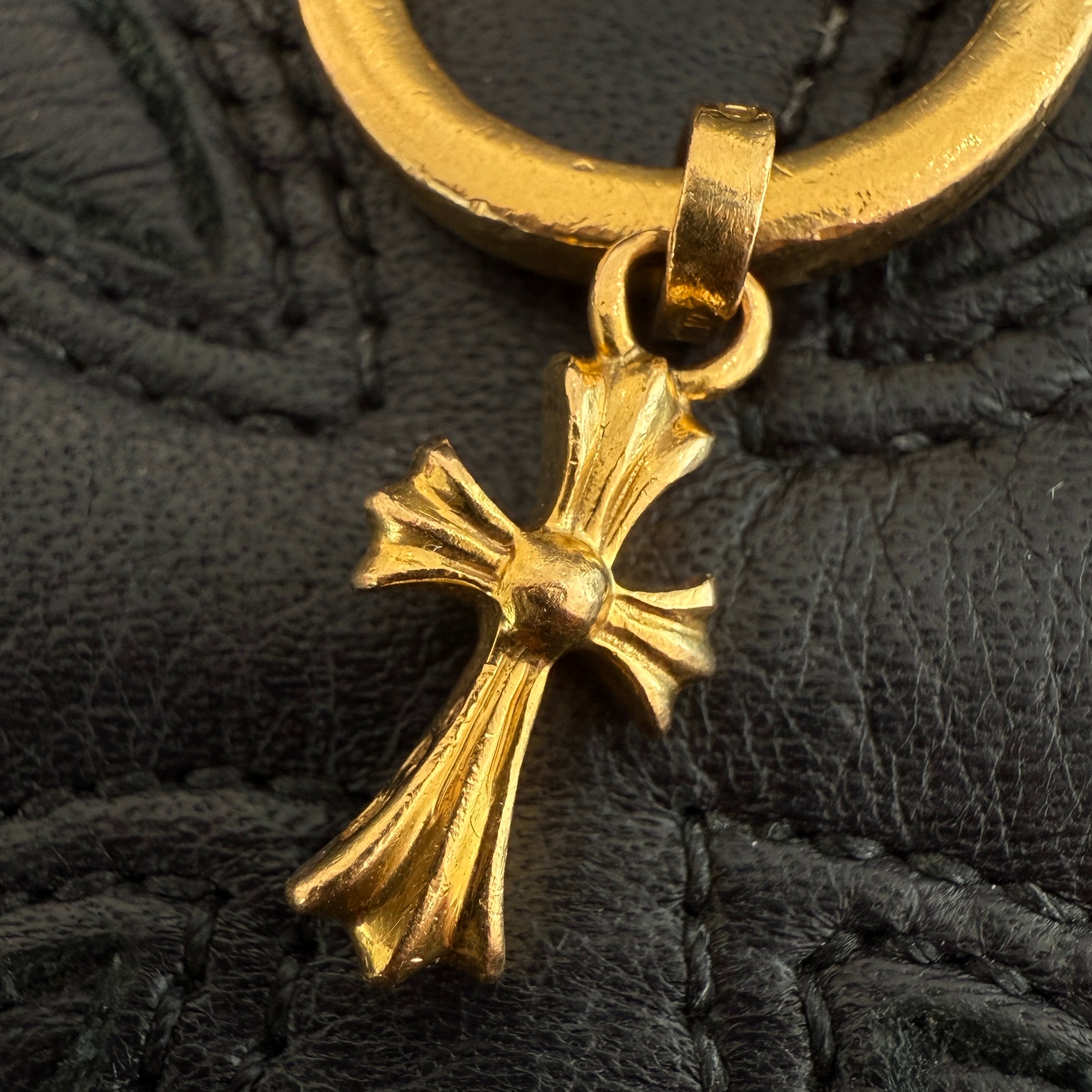 クロムハーツ NTFL W BABY FAT ベイビーファットリング CHROME HEARTS 22K Baby Fat NTFL Ring Size 11号 クロムハーツ 22K