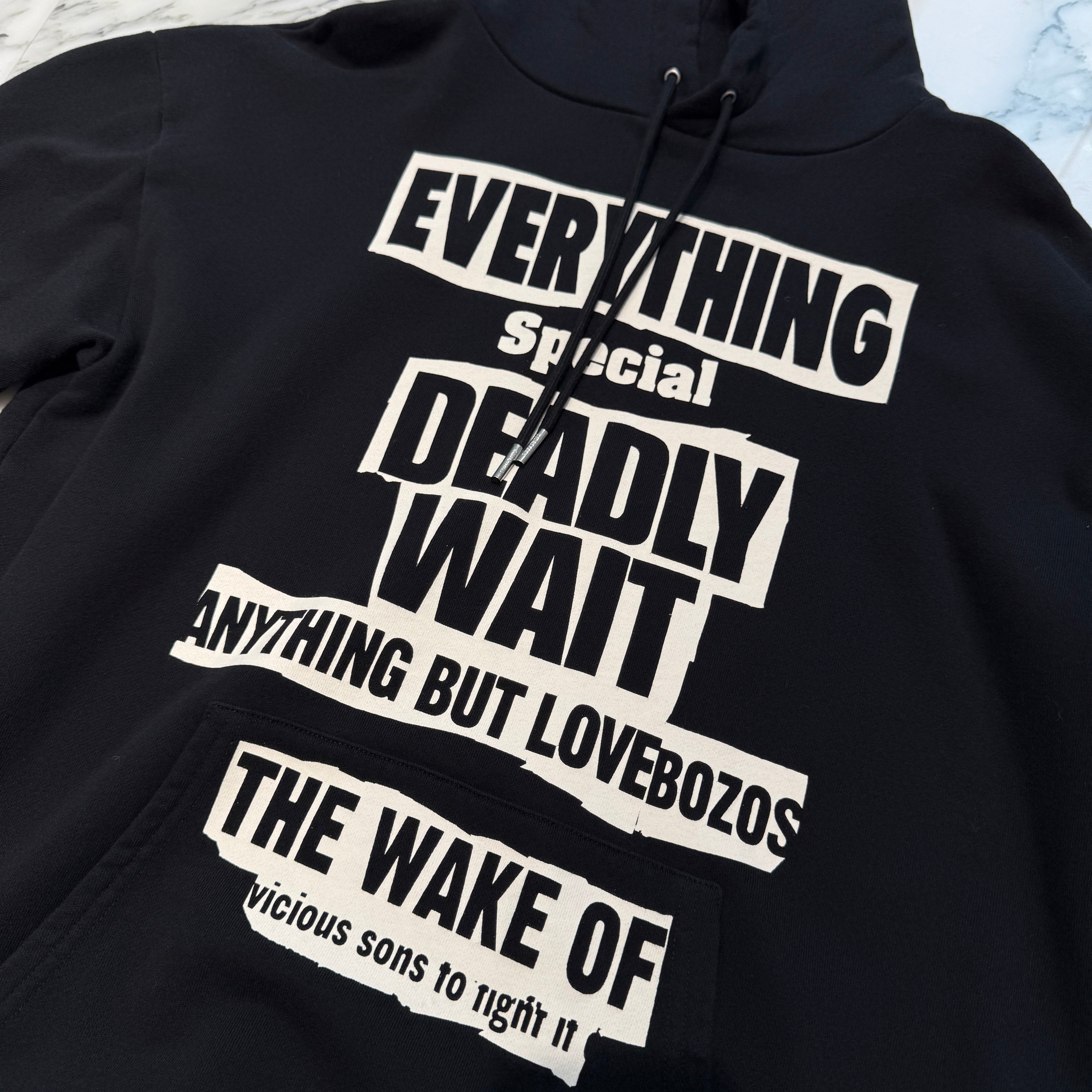 CELINE 2023AW Message Print Pullover Hoodie 2Y99D670Q Size S セリーヌ メッセージプリント プルオーバーフーディ サイズS