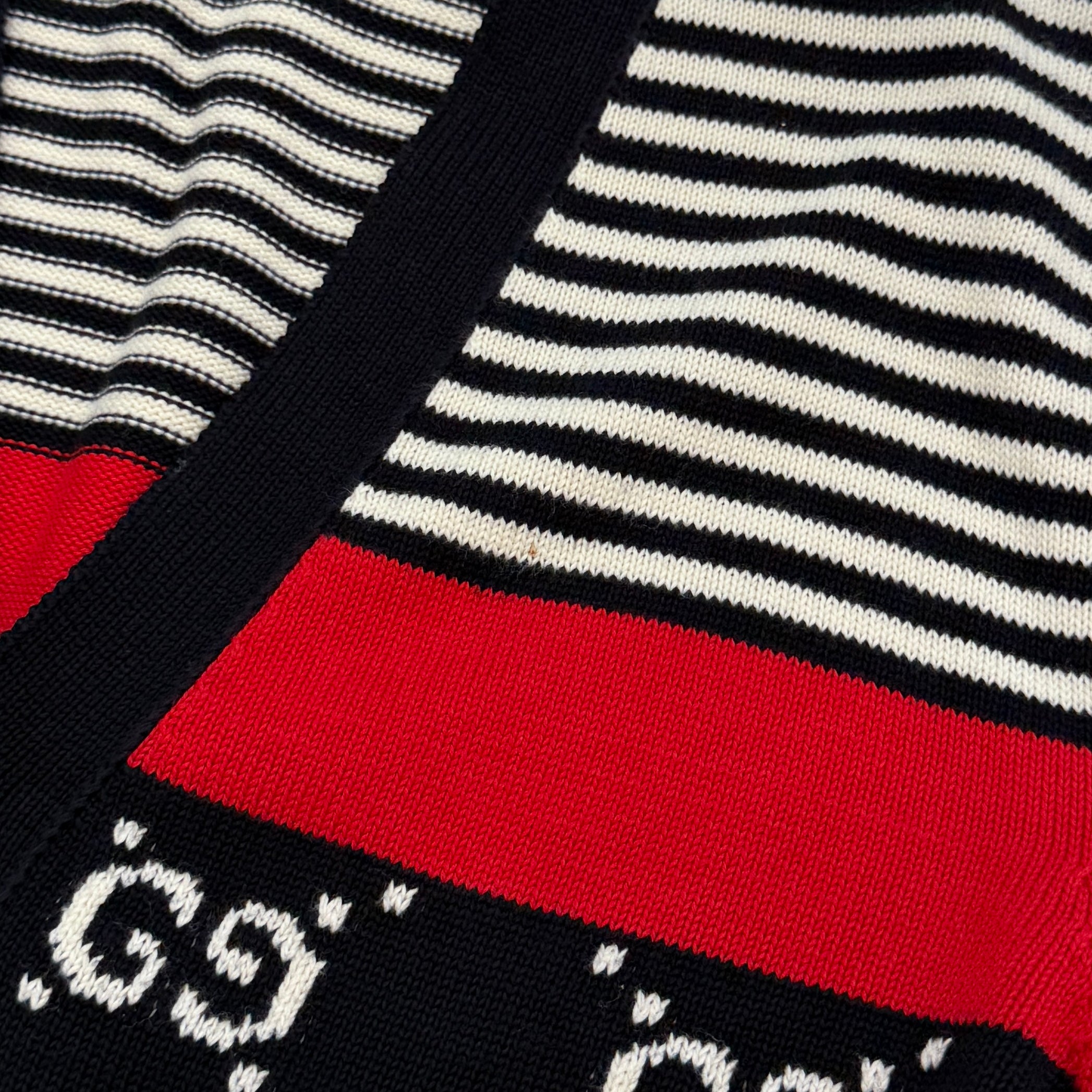 GUCCI 2019AW GG Cotton Jacquard Striped Knit Cardigan 523048 X9107 Size M グッチ GG コットンジャカード ストライプ ニットカーディガン サイズM