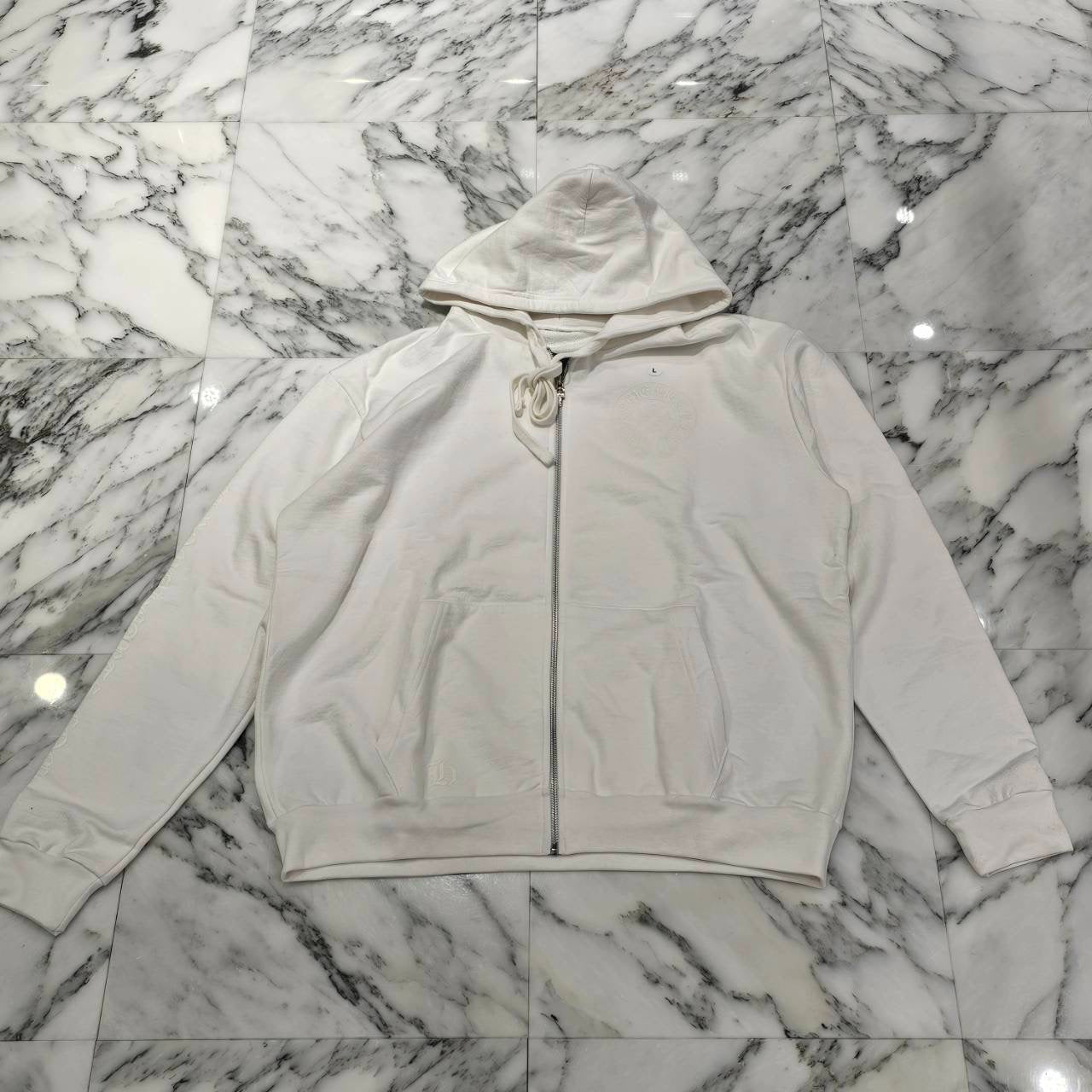 CHROME HEARTS Glow In The Dark Horseshoe Zip Up Hoodie Size L クロムハーツ グローインザダーク ホースシュー ジップアップフーディ サイズL