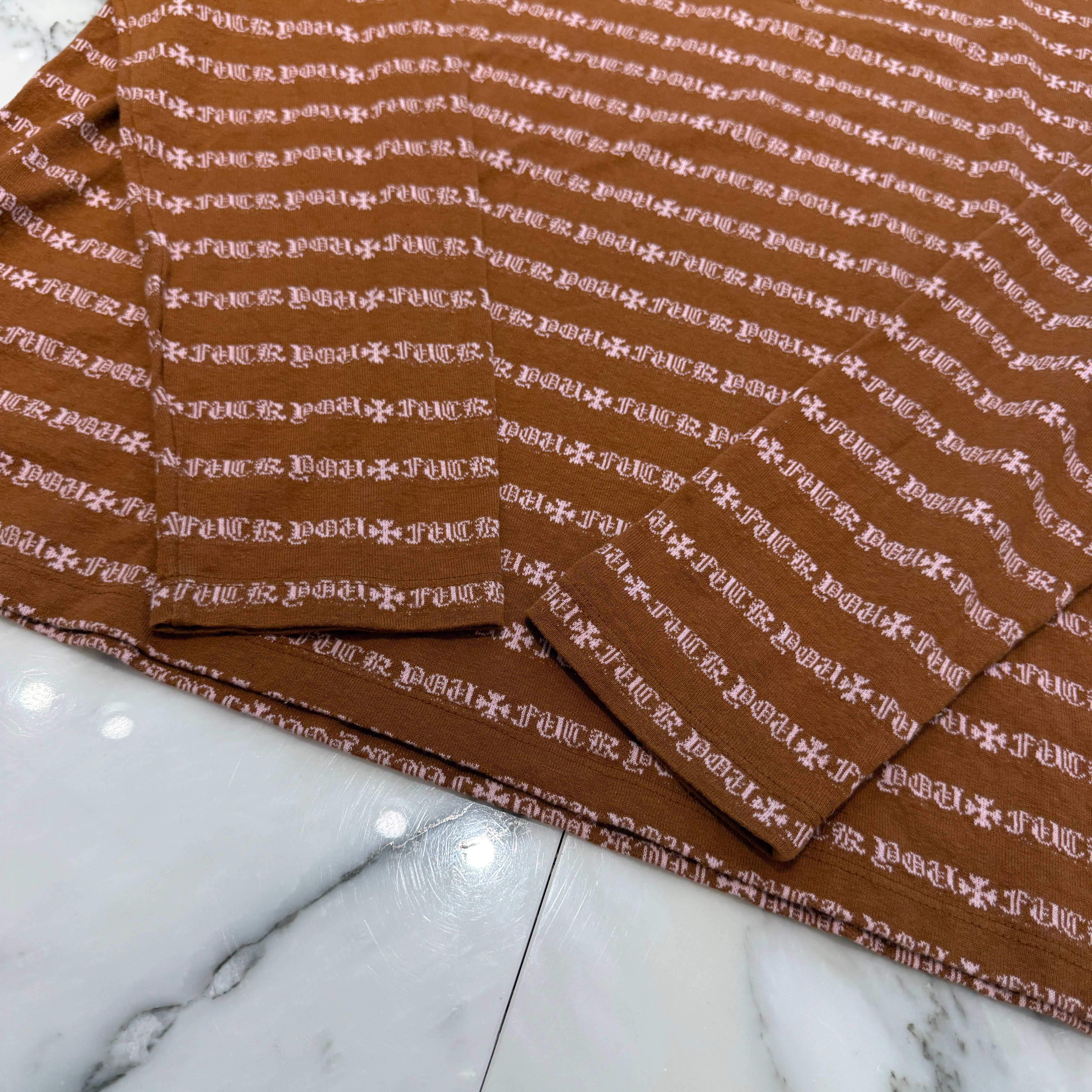 CHROME HEARTS Y NOT Vine Dagger Embroidery Polo Shirt Size L クロムハーツ ワイノット ヴァインダガー刺繍 ポロシャツ サイズL