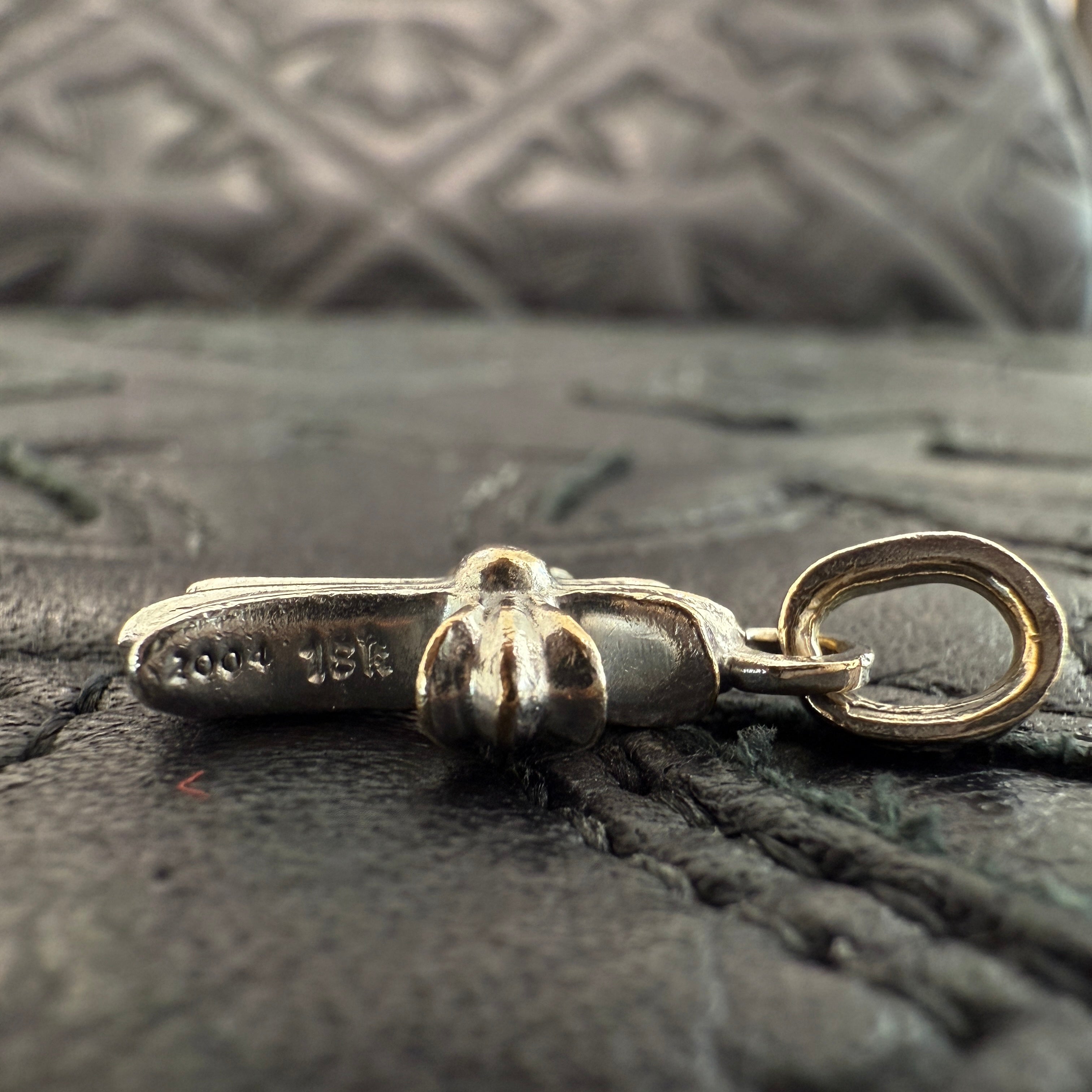 CHROME HEARTS 18K WG Baby Fat Charm Pave Diamond クロムハーツ 18K