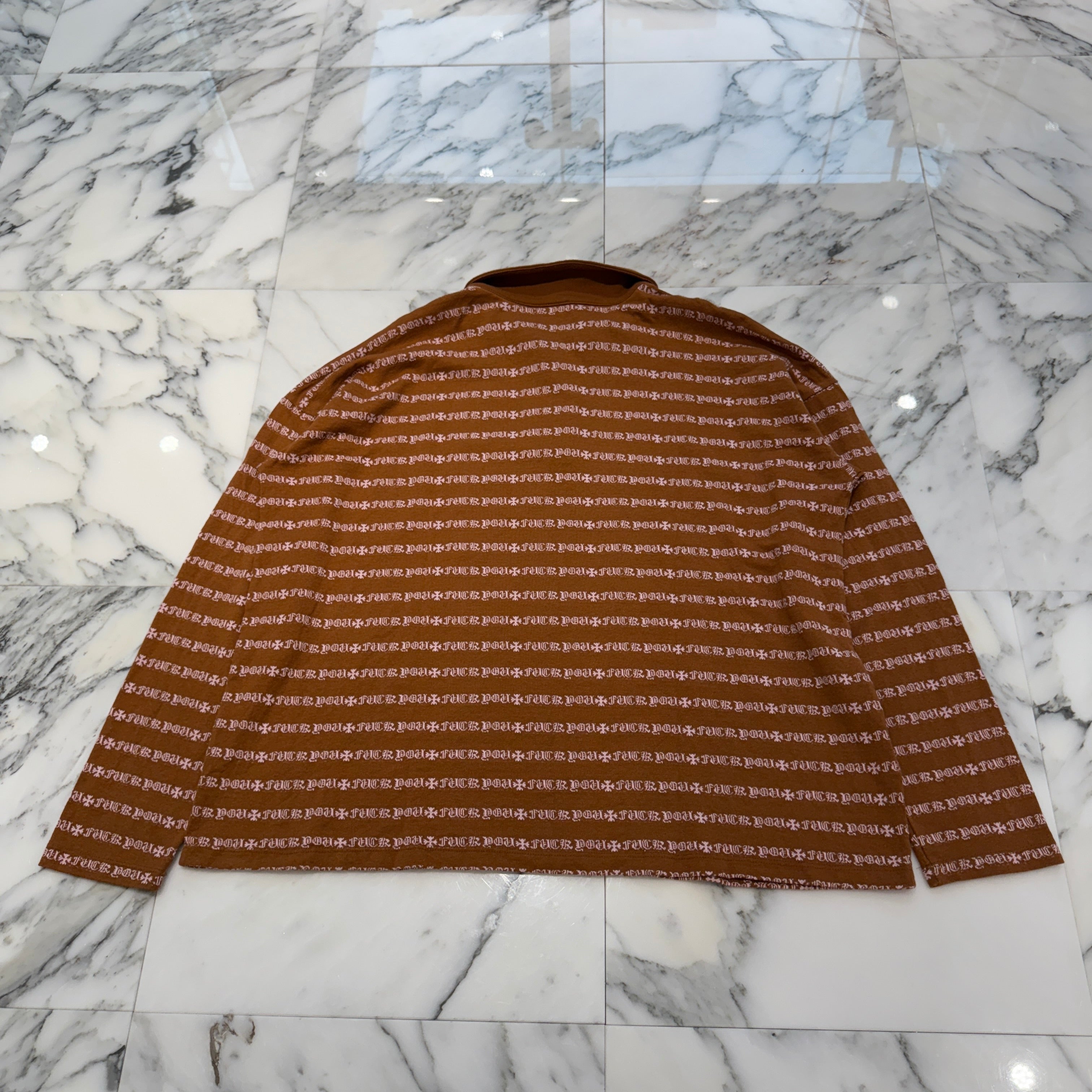 CHROME HEARTS Y NOT Vine Dagger Embroidery Polo Shirt Size L クロムハーツ ワイノット ヴァインダガー刺繍 ポロシャツ サイズL