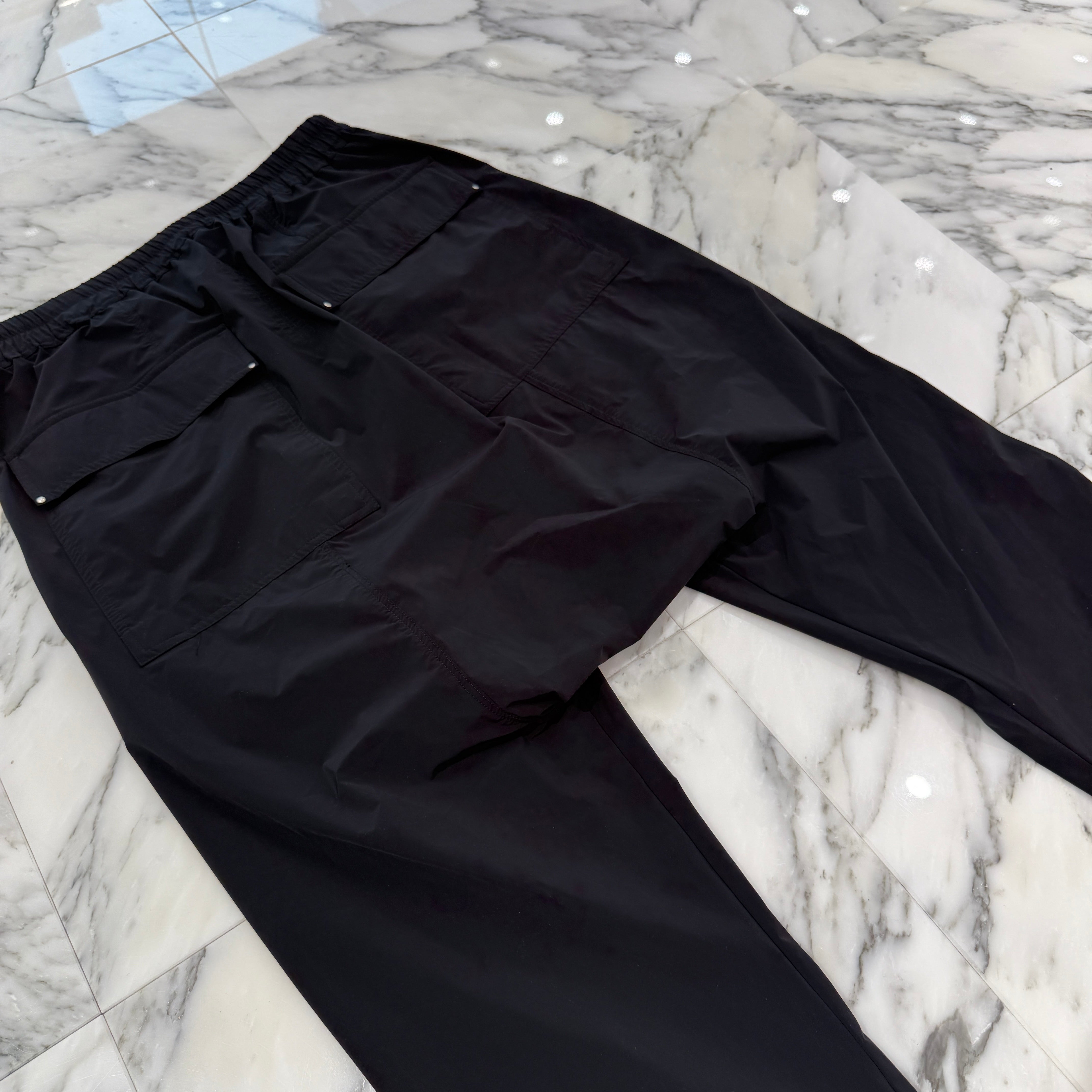 Rick Owens 2022SS Drawstring Nylon Track Pants RU01B1380-NBS Size