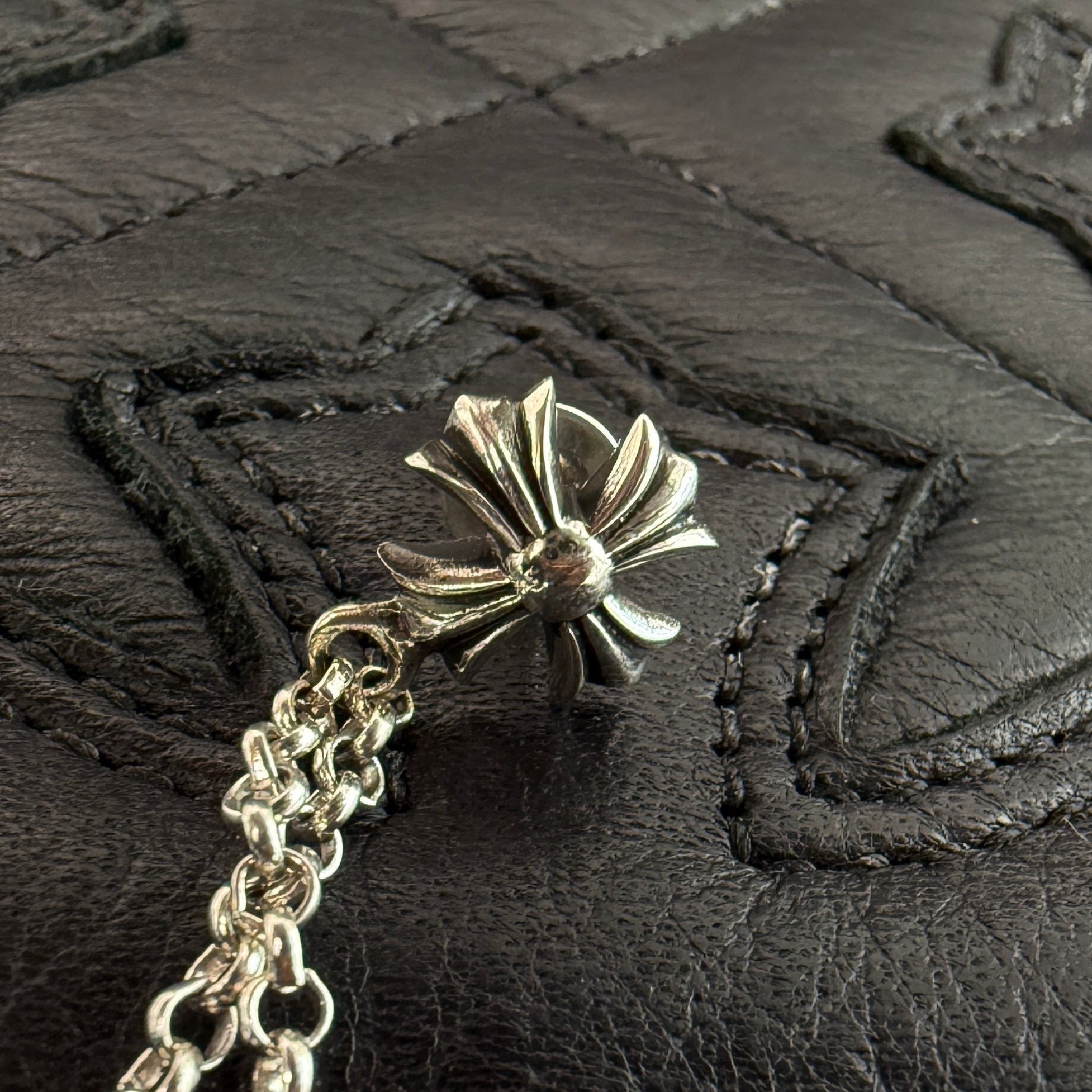 CHROME HEARTS CH Cross Double Dice Earrings クロムハーツ CHクロス ダブルダイス ピアス