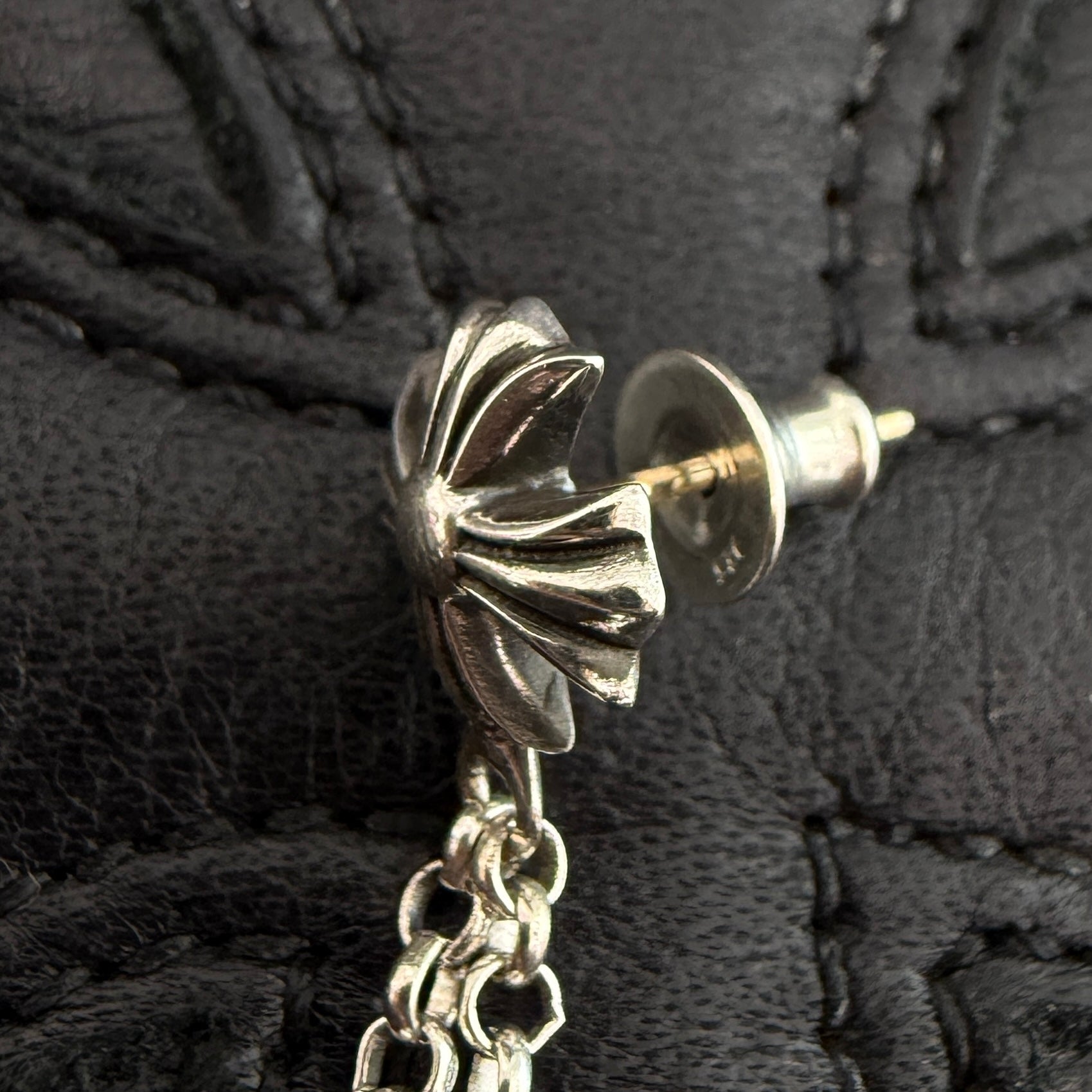 CHROME HEARTS CH Cross Double Dice Earrings クロムハーツ CHクロス