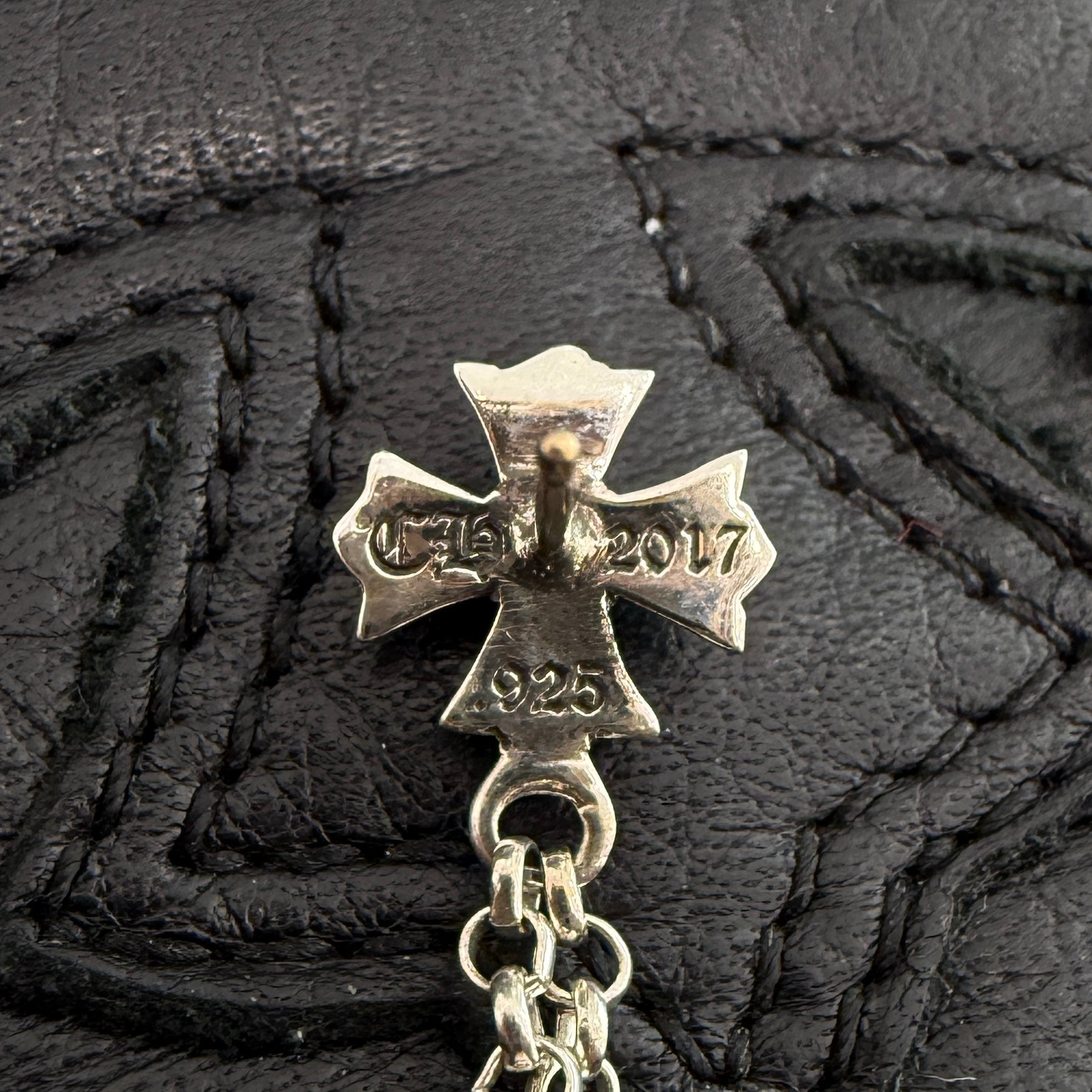 CHROME HEARTS CH Cross Double Dice Earrings クロムハーツ CHクロス
