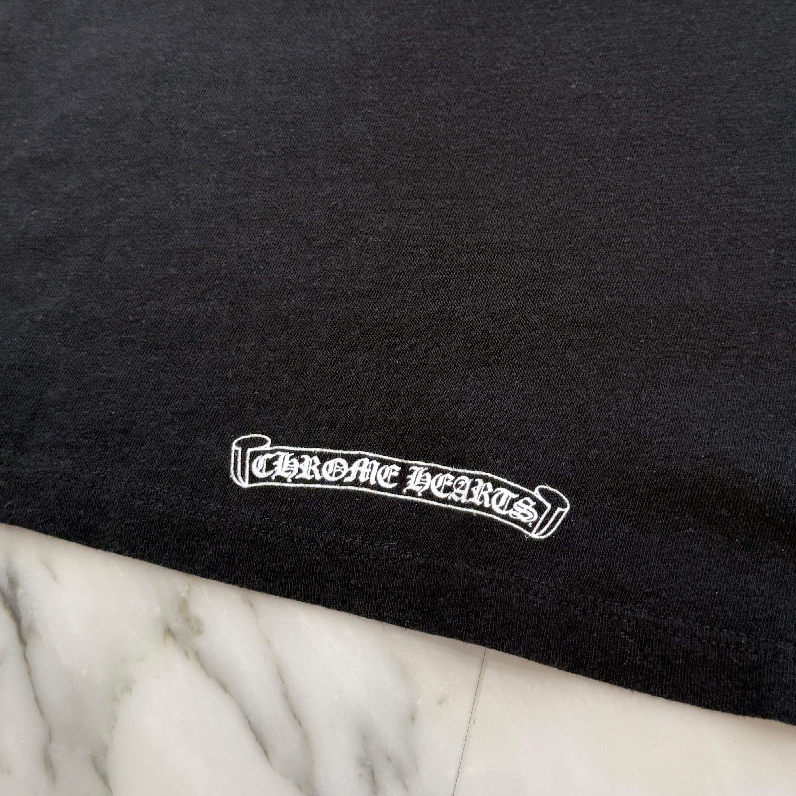 CHROME HEARTS 33 Horseshoe Crack Print Long Sleeve Tee Size M クロムハーツ 33 ホースシュー クラックプリント ロングスリーブＴシャツ サイズM