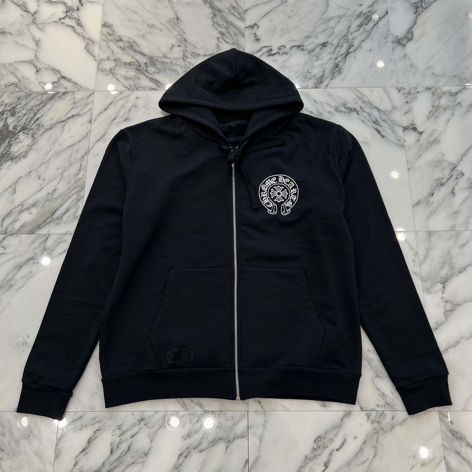 CHROME HEARTS Las Vegas Limited Horseshoe Zip Up Hoodie Size S