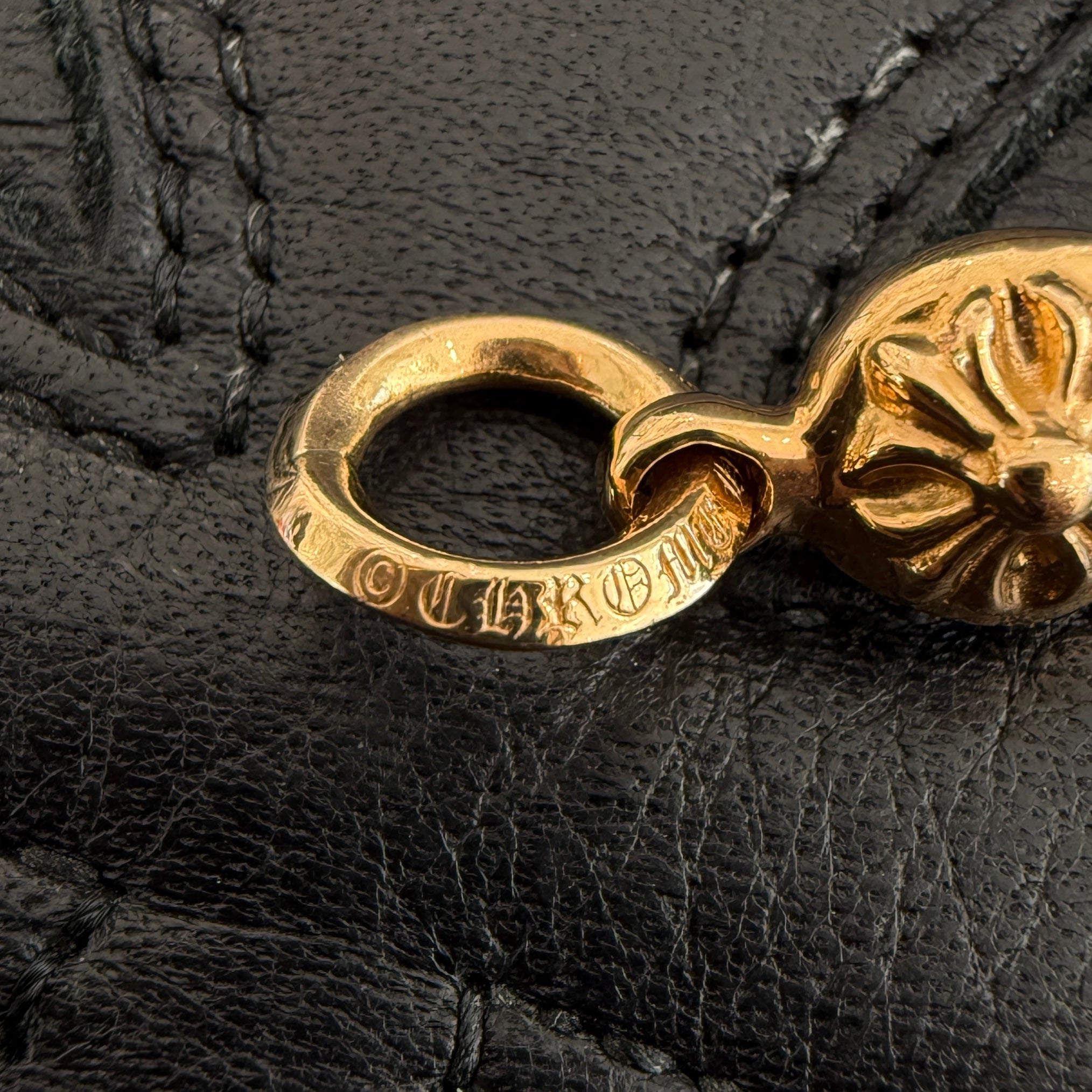 CHROME HEARTS 22K 1 Ball Tiny Cross Charm Neckless Top クロムハーツ 1ボール タイニークロスチャーム ネックレストップ