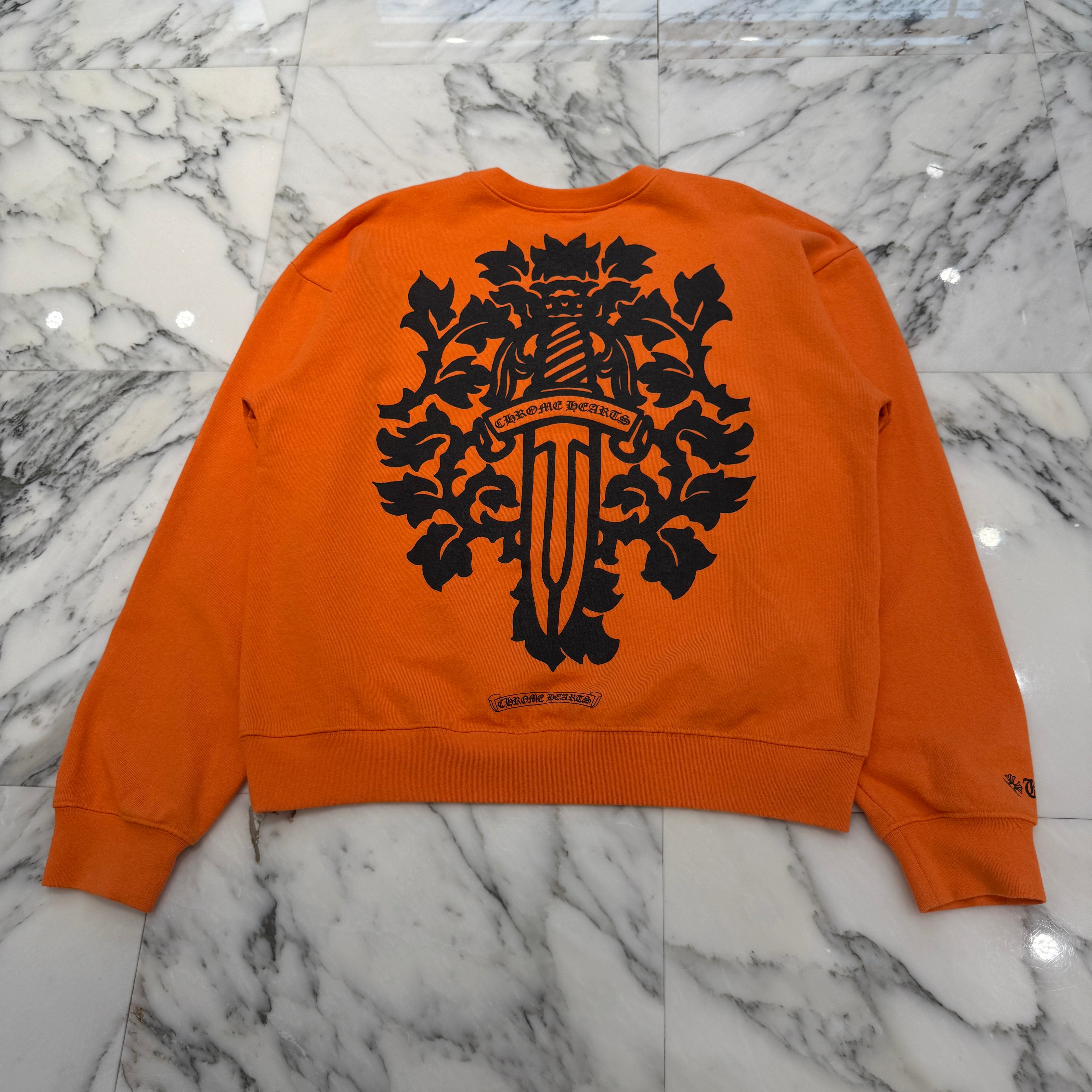 CHROME HEARTS USA Limited Vine Dagger Print Sweatshirt Size L