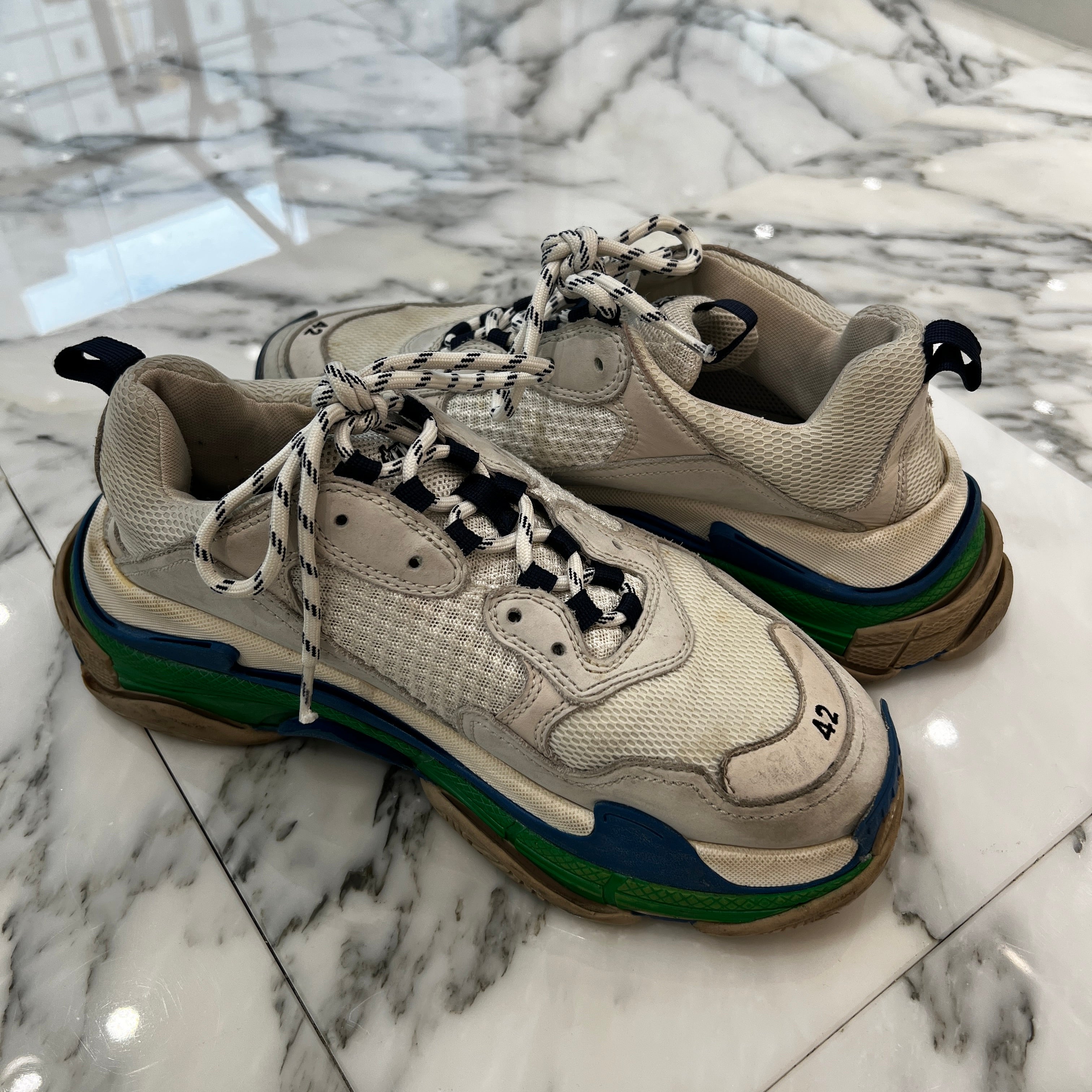 BALENCIAGA Triple S Low Cut Sneakers 541620 Size 42（27.5cm） バレンシアガ トリプスS ローカットスニーカー サイズ42（27.5cm）