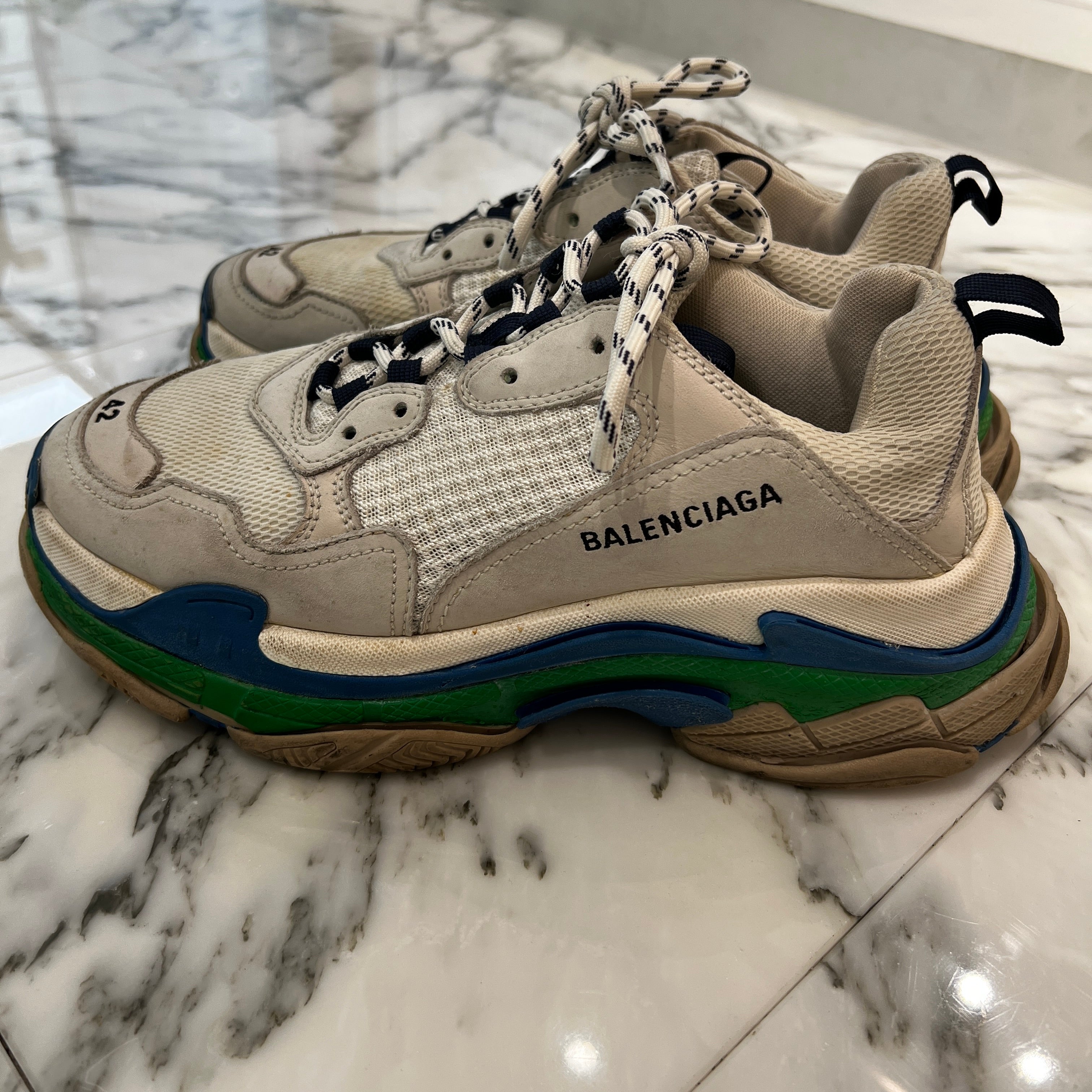 BALENCIAGA Triple S Low Cut Sneakers 541620 Size 42（27.5cm