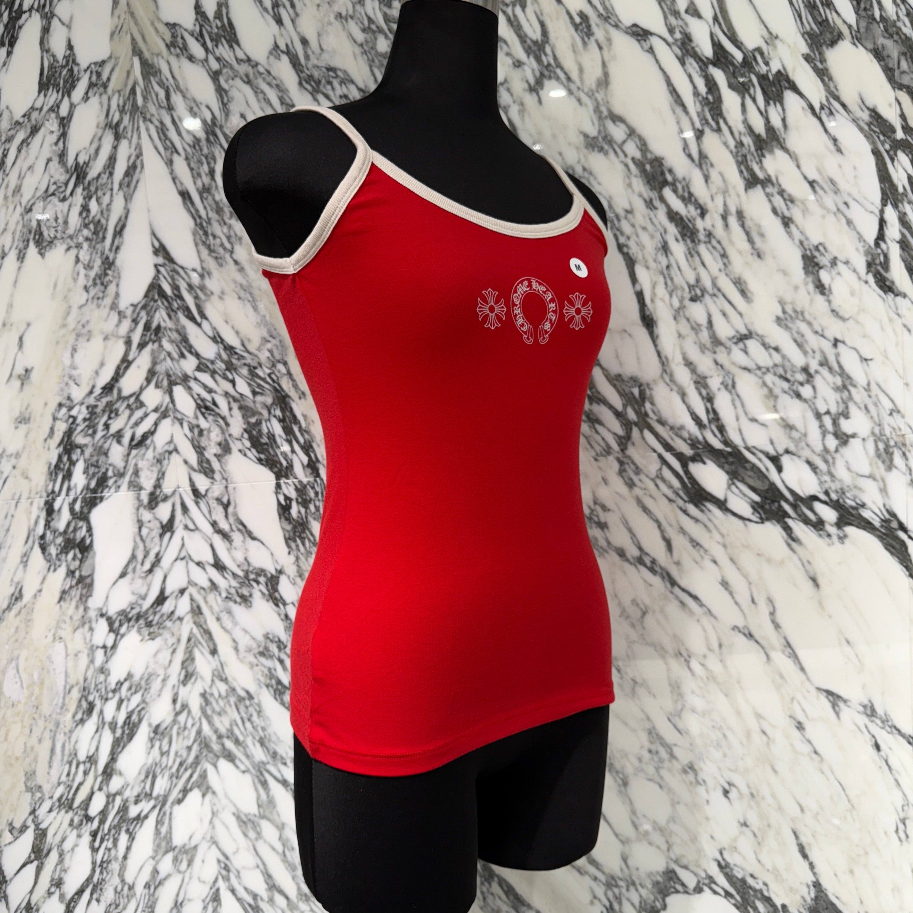 CHROME HEARTS Horseshoe Short Camisole Top Size M クロムハーツ ホースシュー ショート キャミソールトップ サイズM