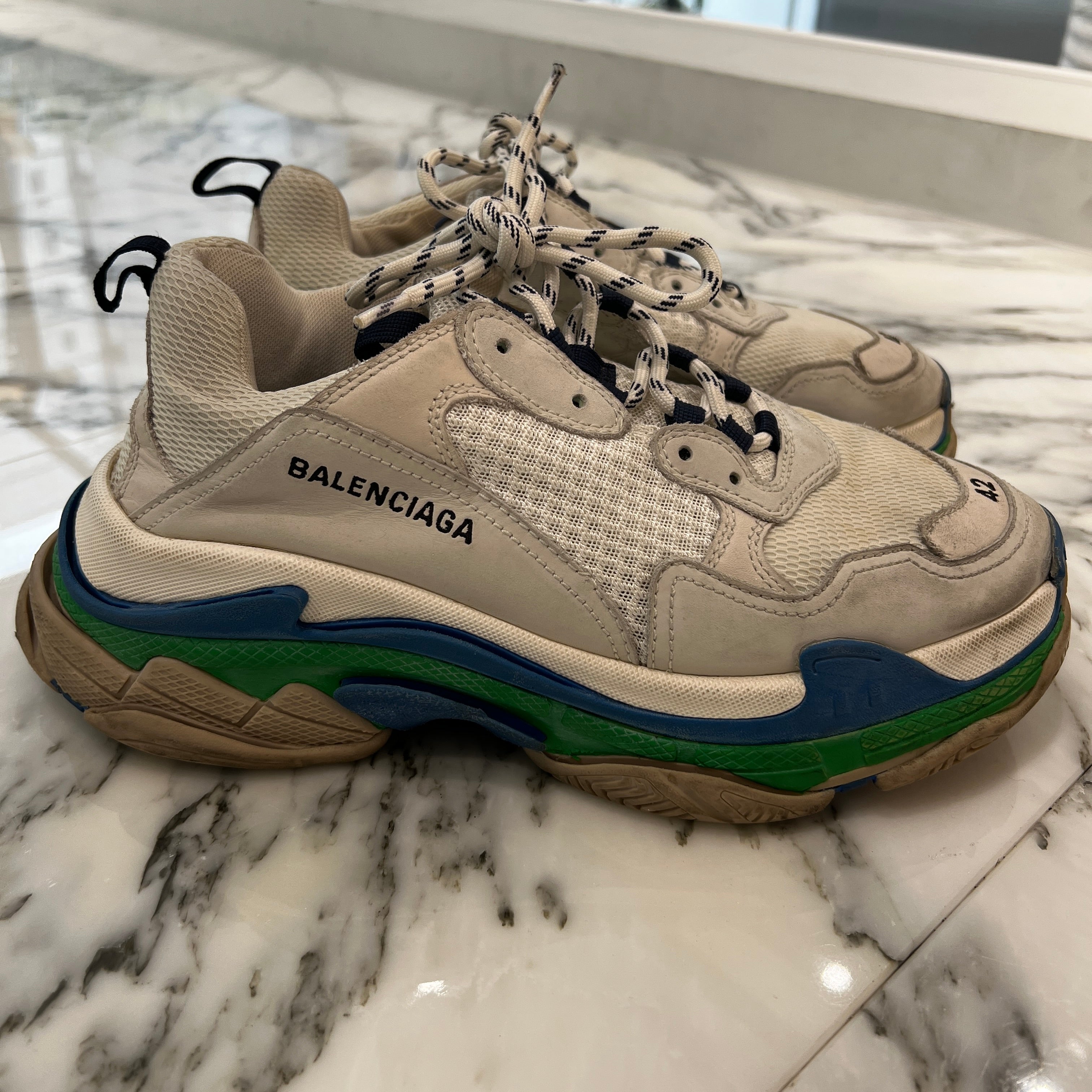 BALENCIAGA Triple S Low Cut Sneakers 541620 Size 42（27.5cm） バレンシアガ トリプスS ローカットスニーカー サイズ42（27.5cm）