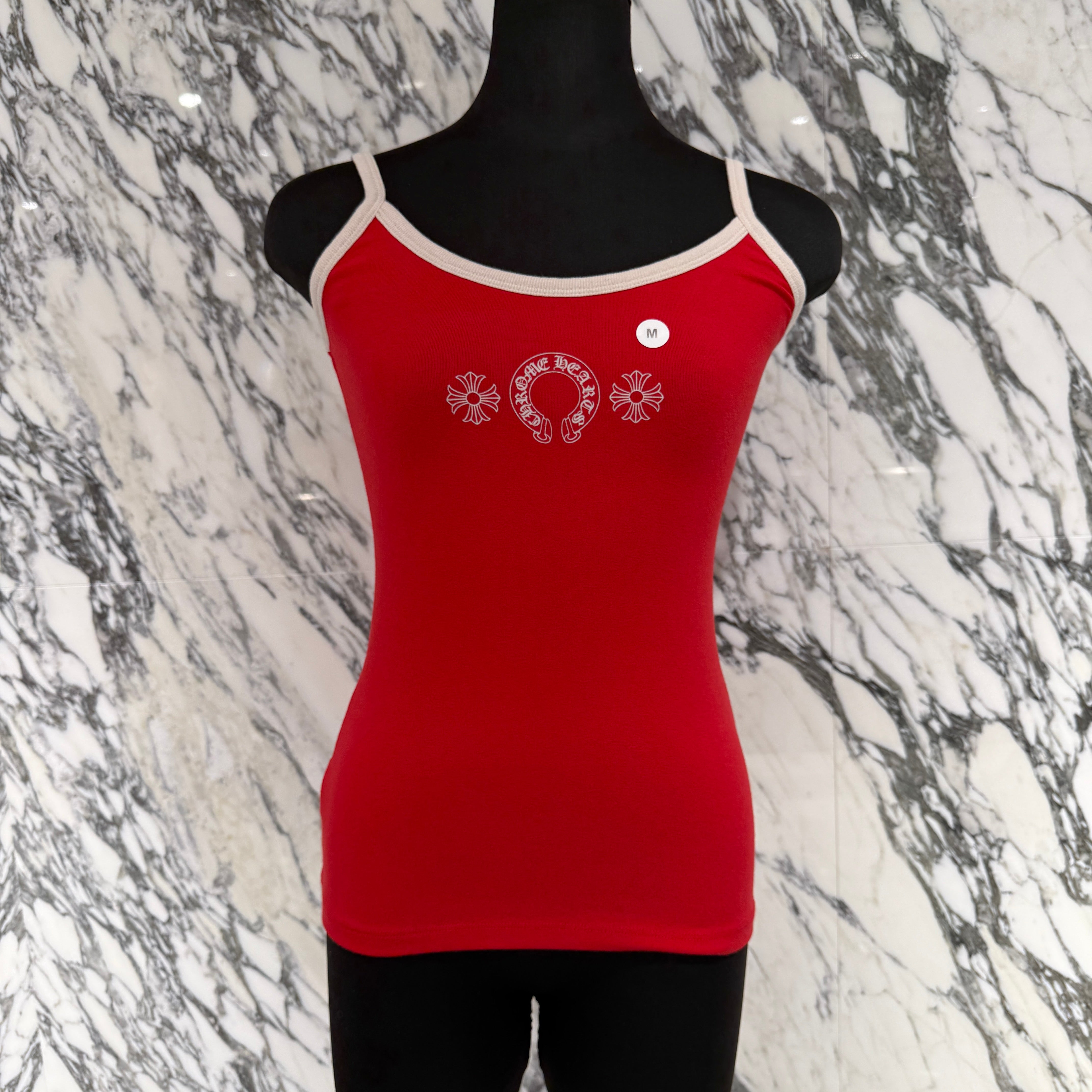 CHROME HEARTS Horseshoe Short Camisole Top Size M クロムハーツ ホースシュー ショート キャミソールトップ サイズM