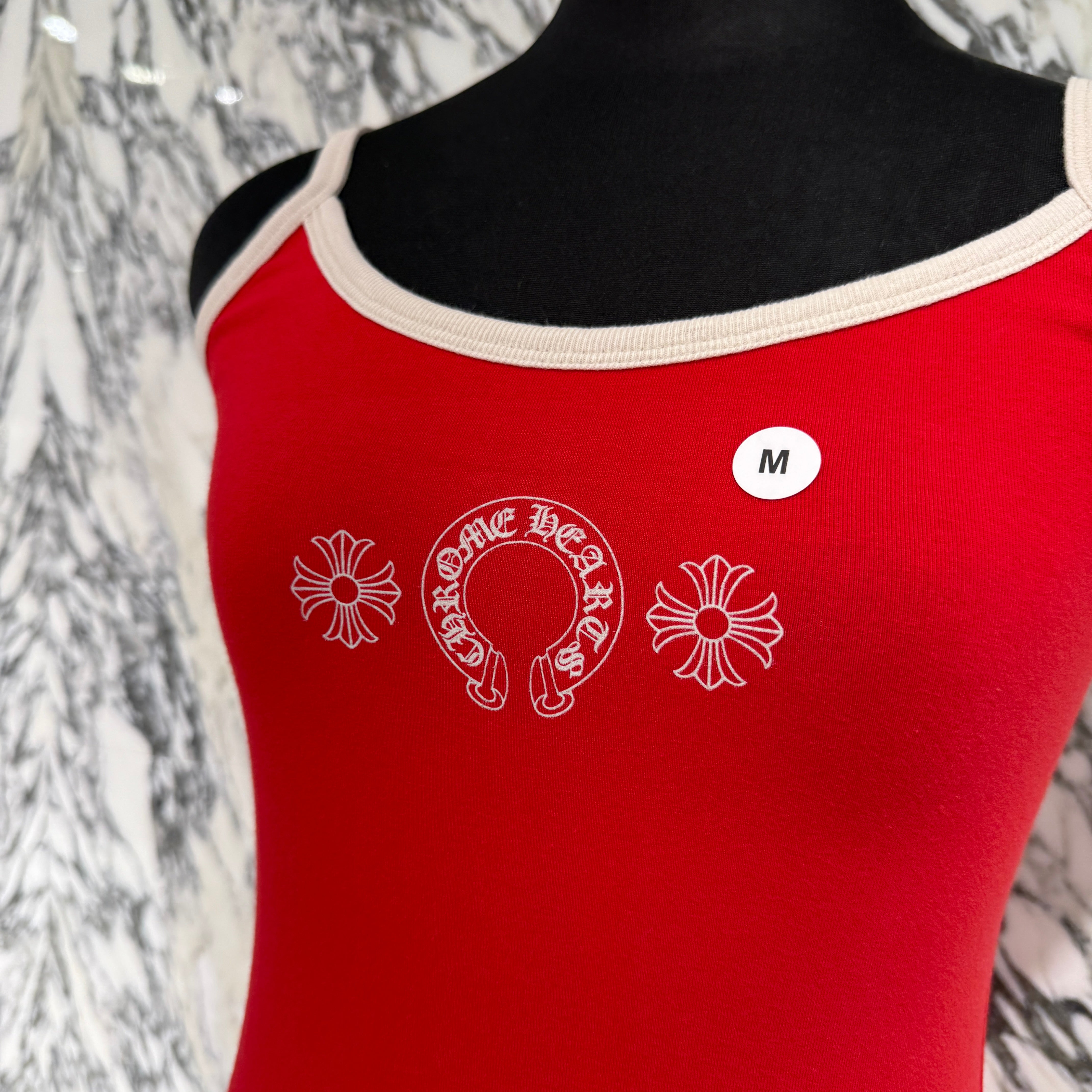 CHROME HEARTS Horseshoe Short Camisole Top Size M クロムハーツ ホースシュー ショート キャミソールトップ サイズM