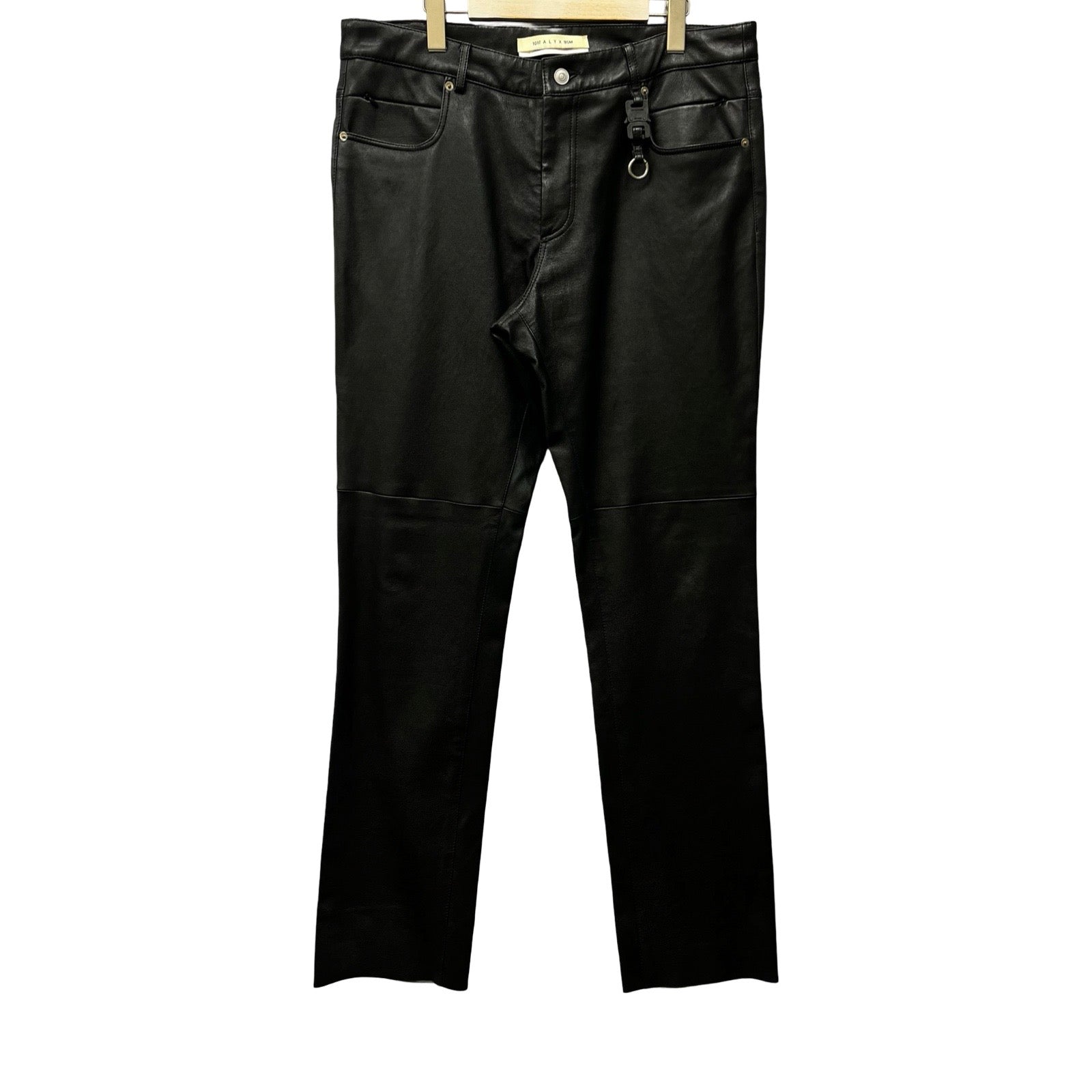 1017 ALYX 9SM 2019AW Leather Pants with Nylon Buckle Size 52