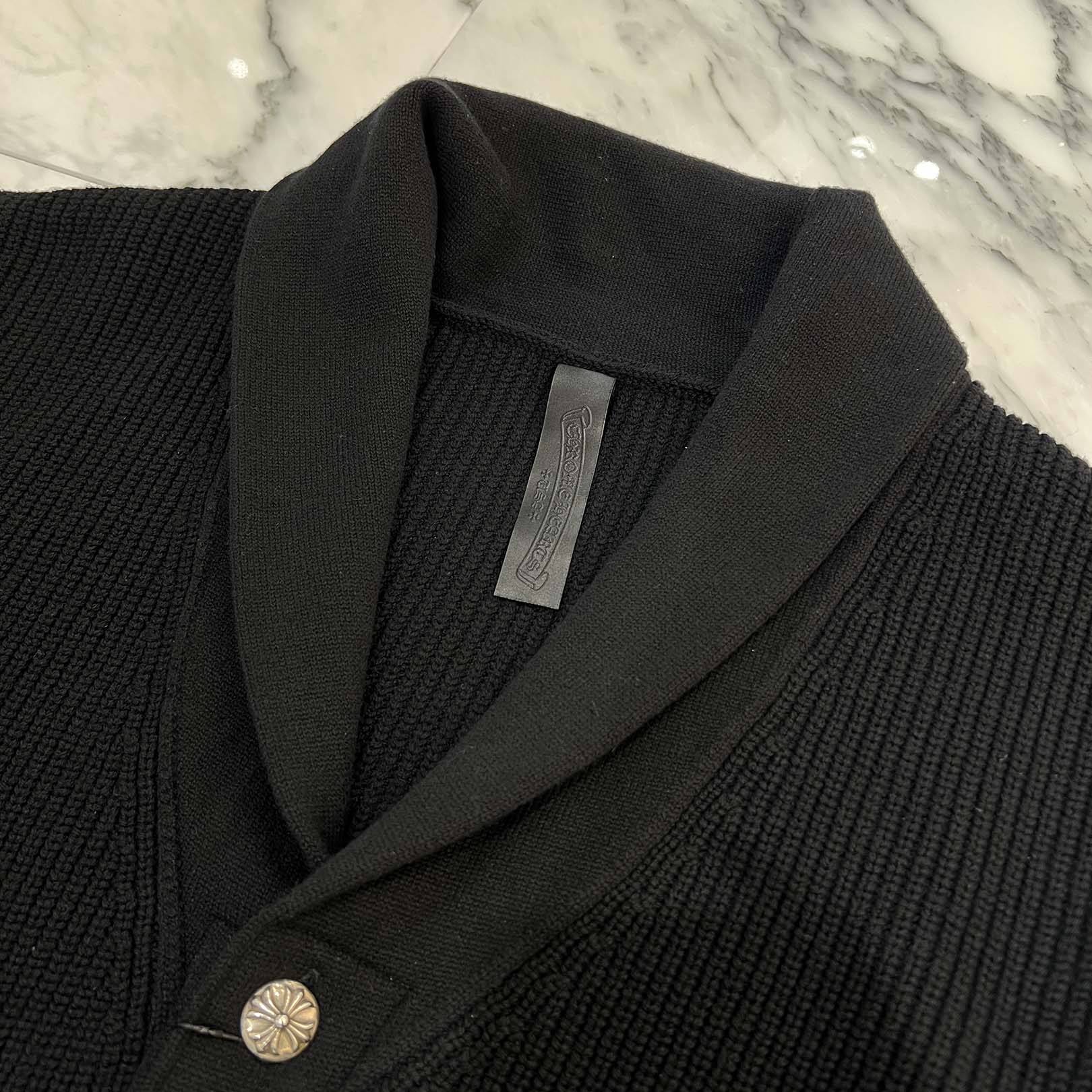 CHROME HEARTS BAIT & TACKLE Cashmere Knit Cardigan Size XXL クロムハーツ ワイノット ベイト アンド タックル カシミヤ ニットカーディガン サイズXXL