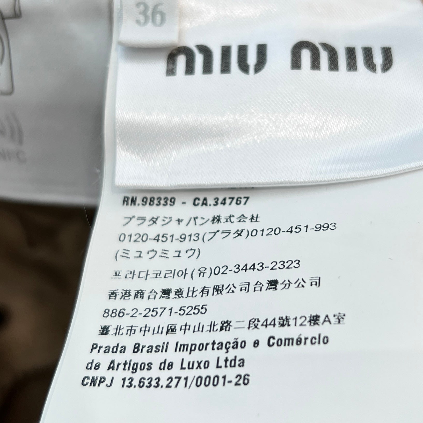 MIU MIU 2023SS Back Logo Embroidery Cotton Shorts MP1724 S000 1350