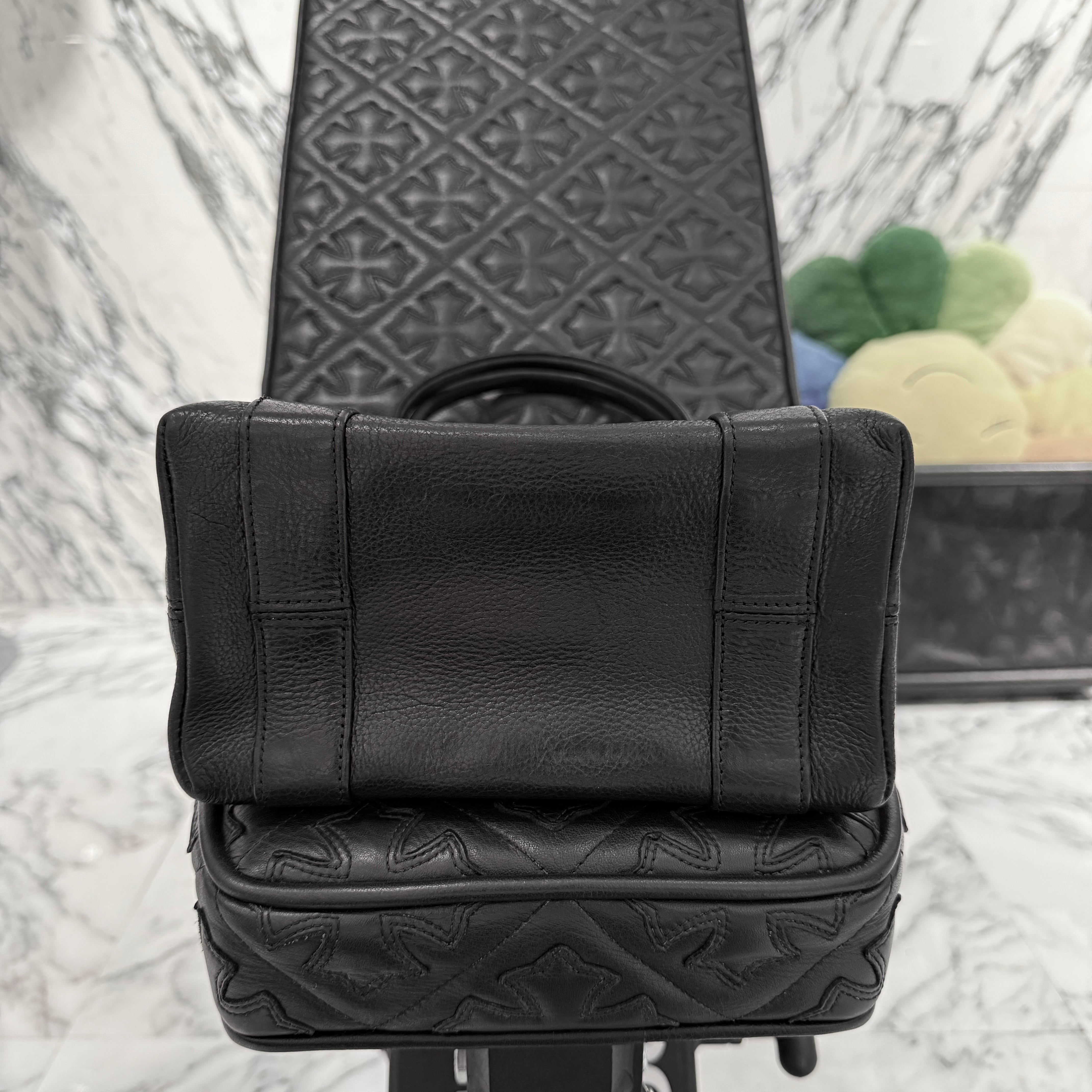 CHROME HEARTS Leather Tote Mini Bag クロムハーツ レザー トート ミニ バッグ