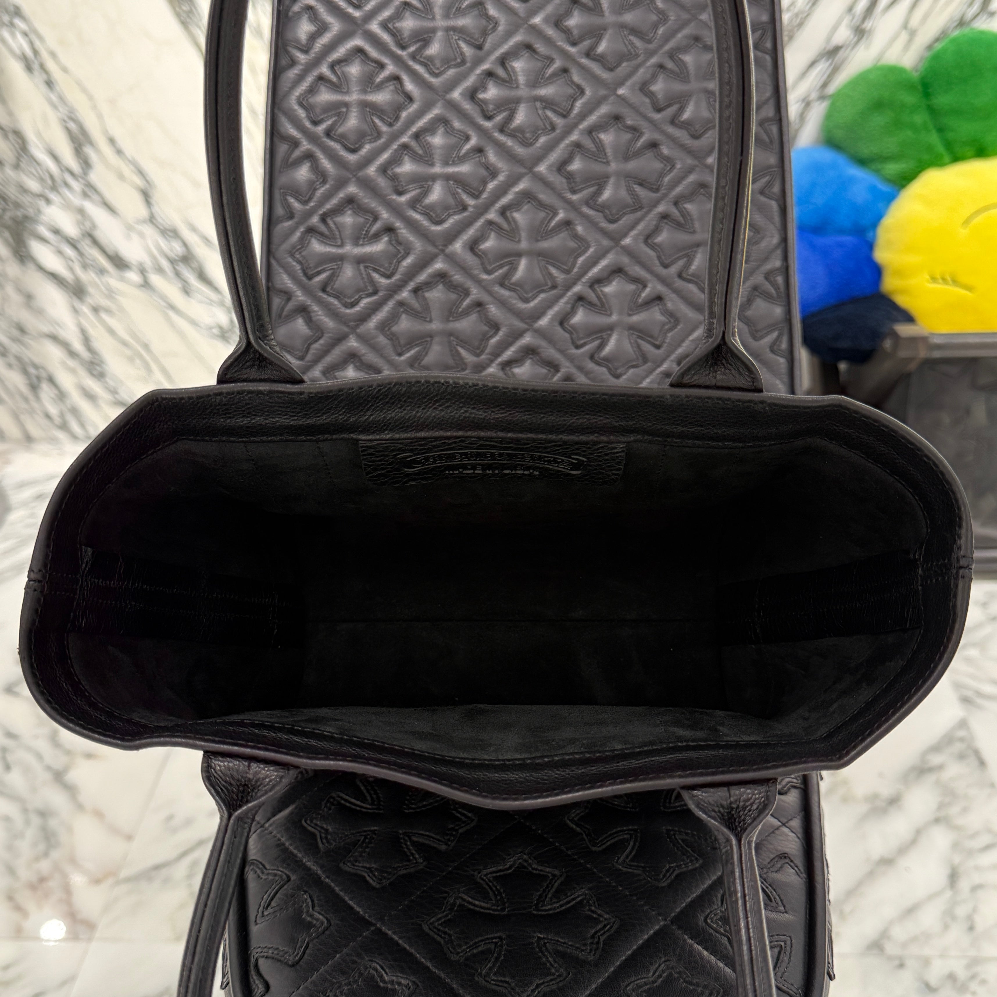 CHROME HEARTS Leather Tote Mini Bag クロムハーツ レザー トート ミニ バッグ