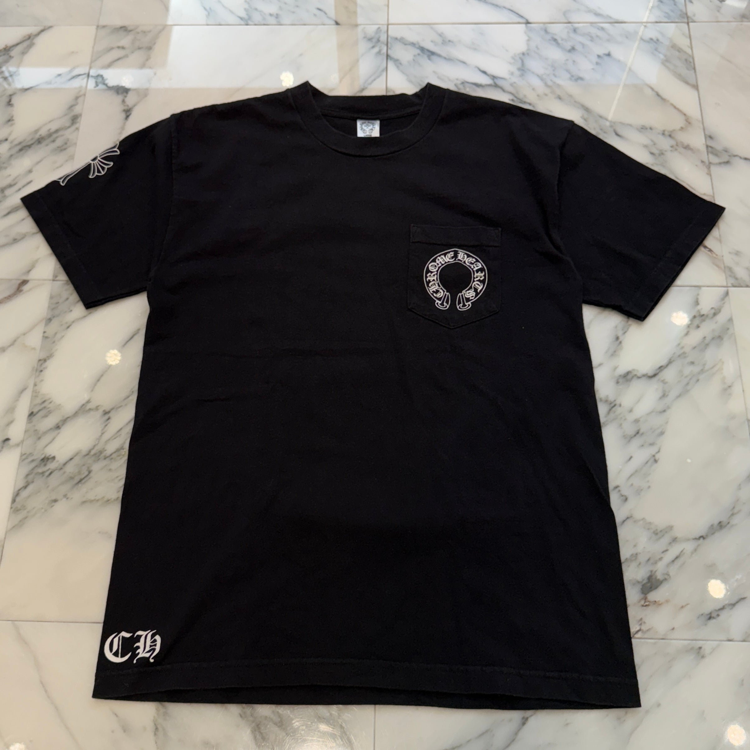 CHROME HEARTS Back Scroll Label Horseshoe Tee Size L クロムハーツ バックスクロールラベル ホースシュー Tシャツ サイズL