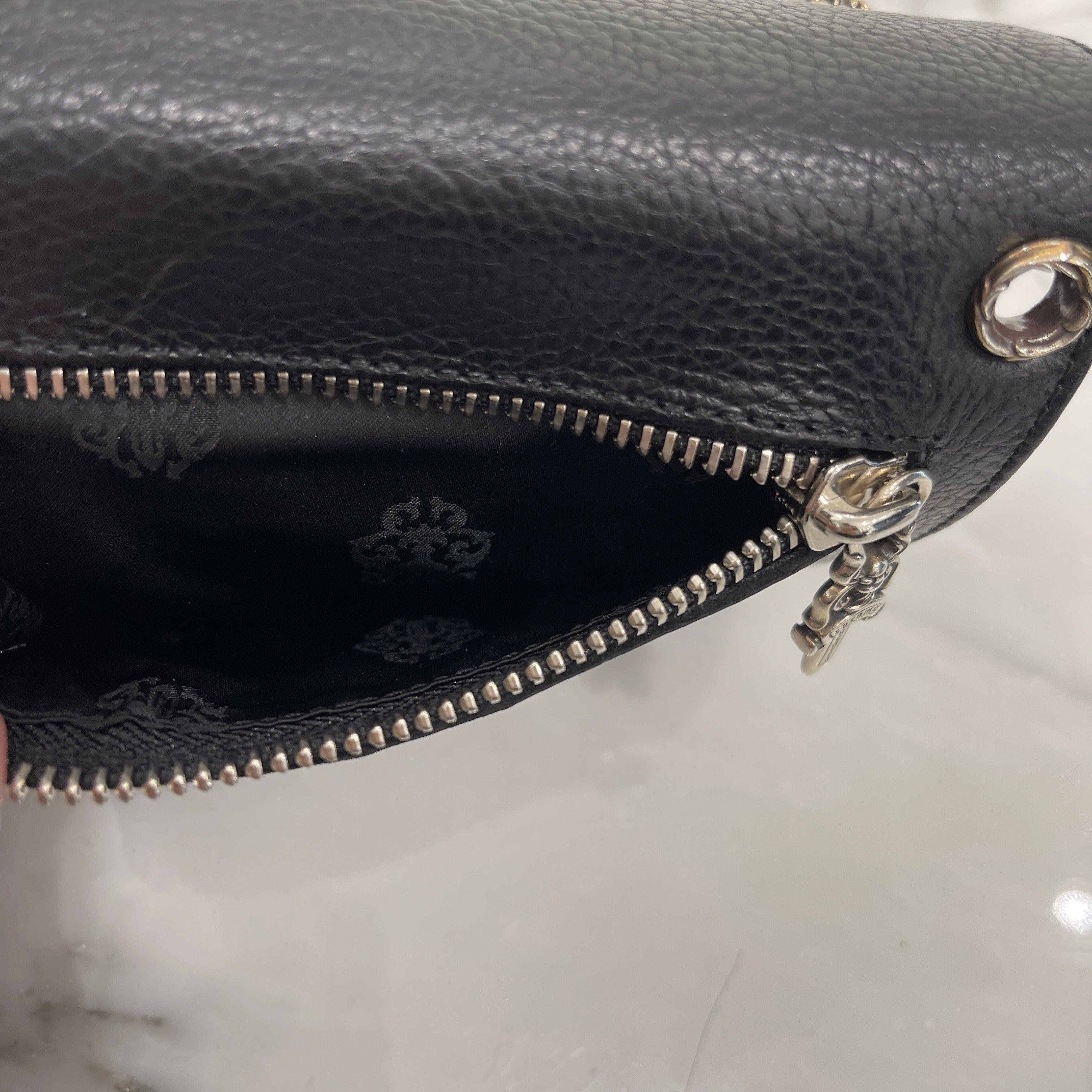 CHROME HEARTS Wave Mini Cross Ball Wallet クロムハーツ ウェーブ ミニ クロスボール ウォレット